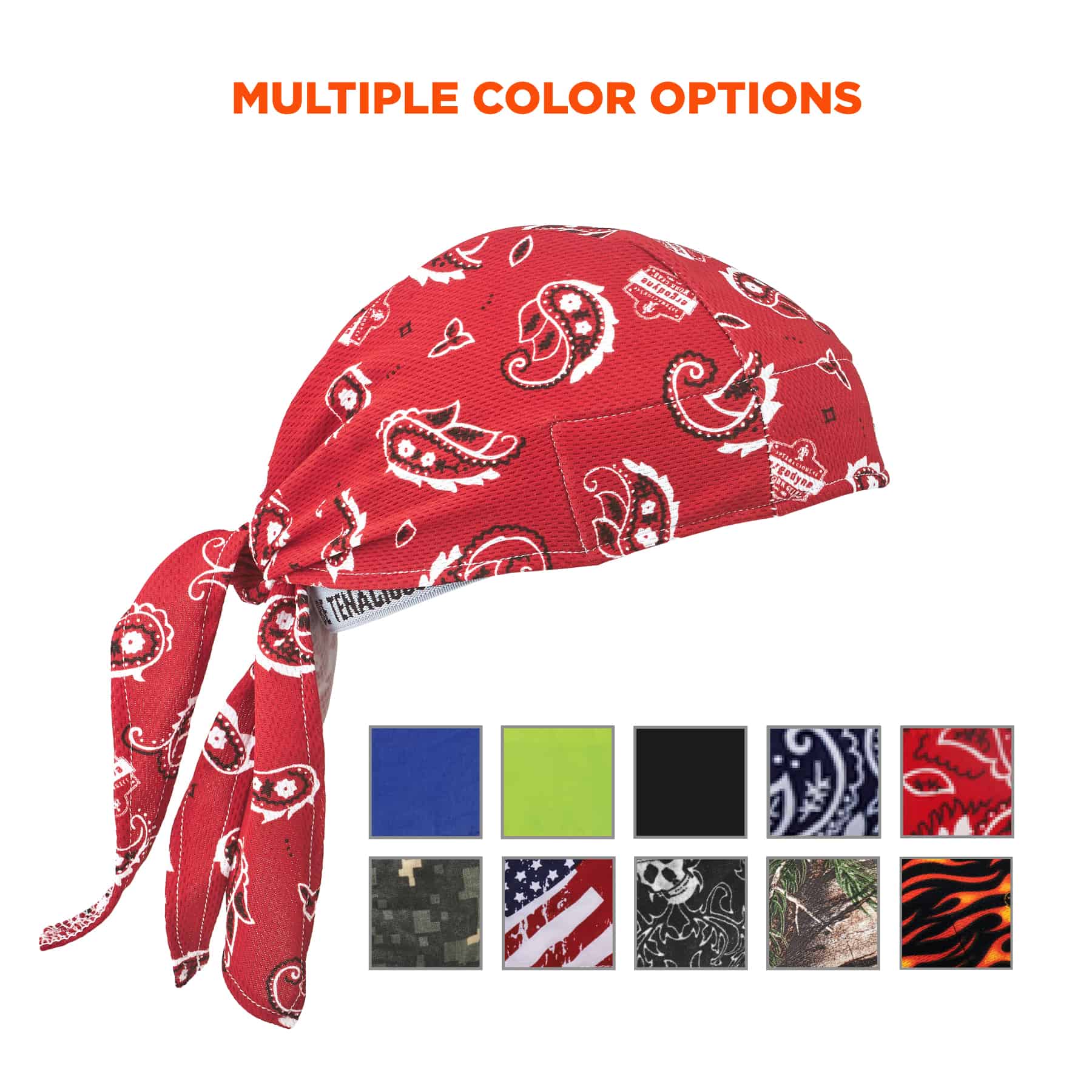 Sombrero de enfriamiento sintético rojo estilo occidental unisex para adulto Chill-Its 12479