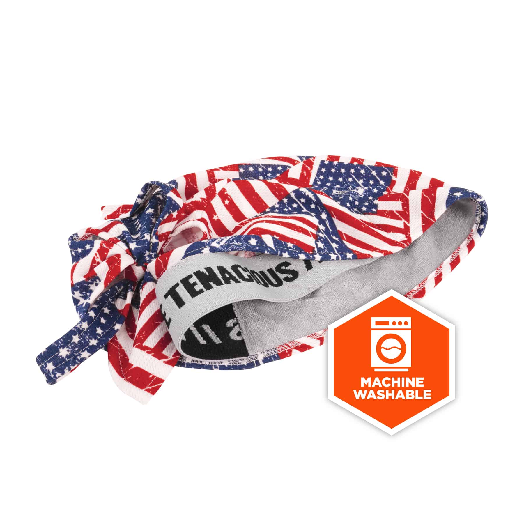 Gorra de enfriamiento sintético Chill-Its para adulto unisex con estampado de Estrellas y Rayas