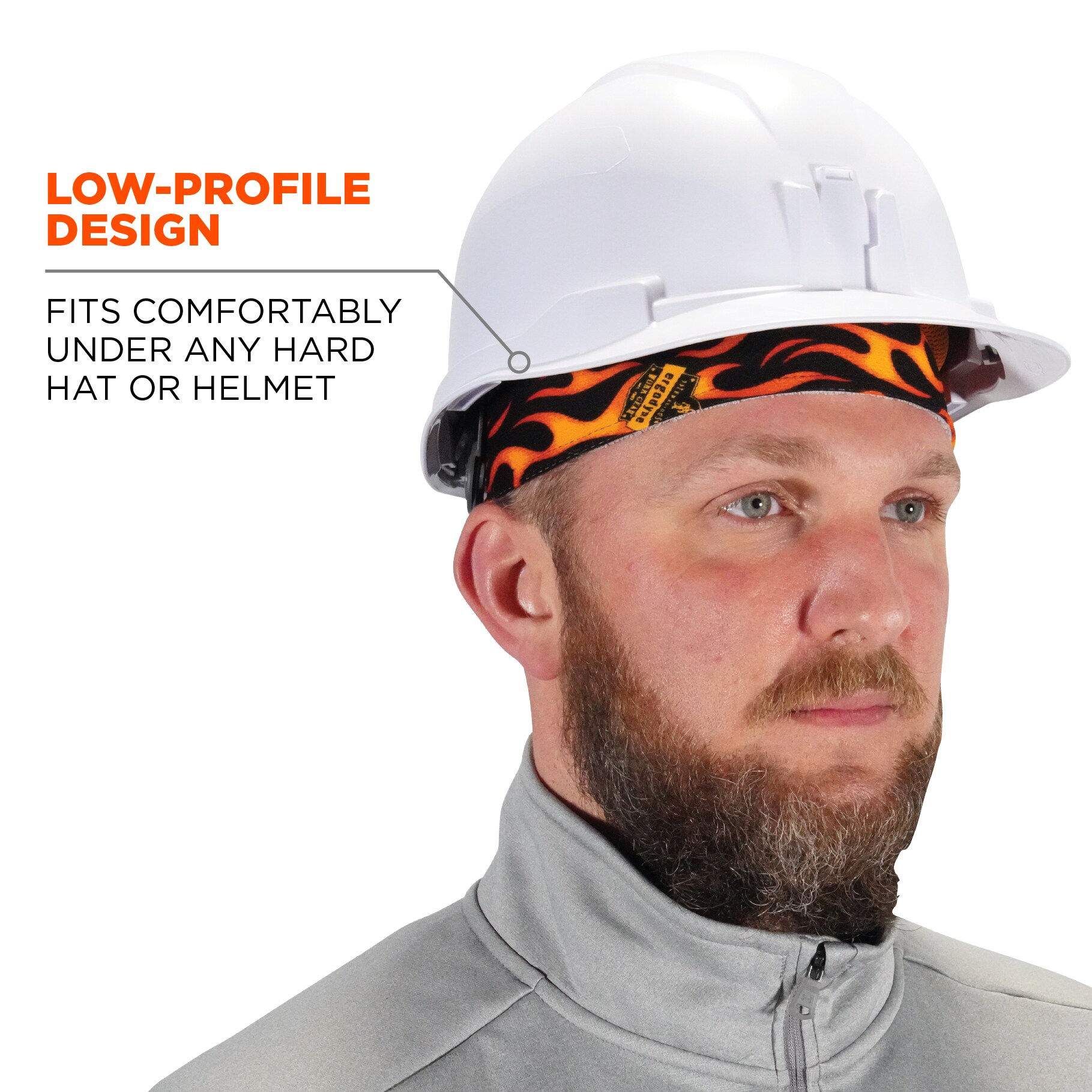 Gorra de enfriamiento sintético unisex para adultos con diseño de llamas Chill-Its 12514