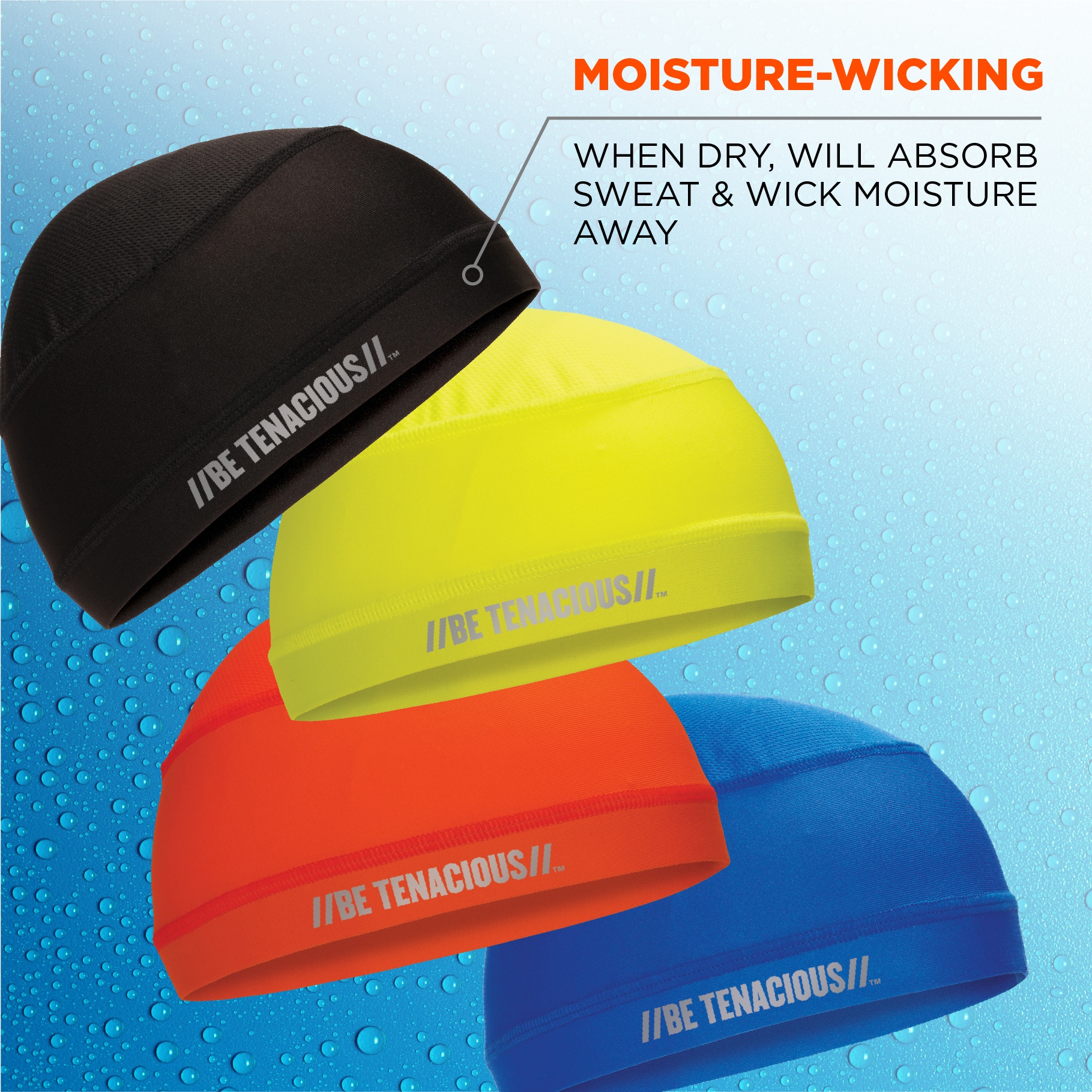 Gorra de enfriamiento sintético negra unisex para adultos Ergodyne 12686