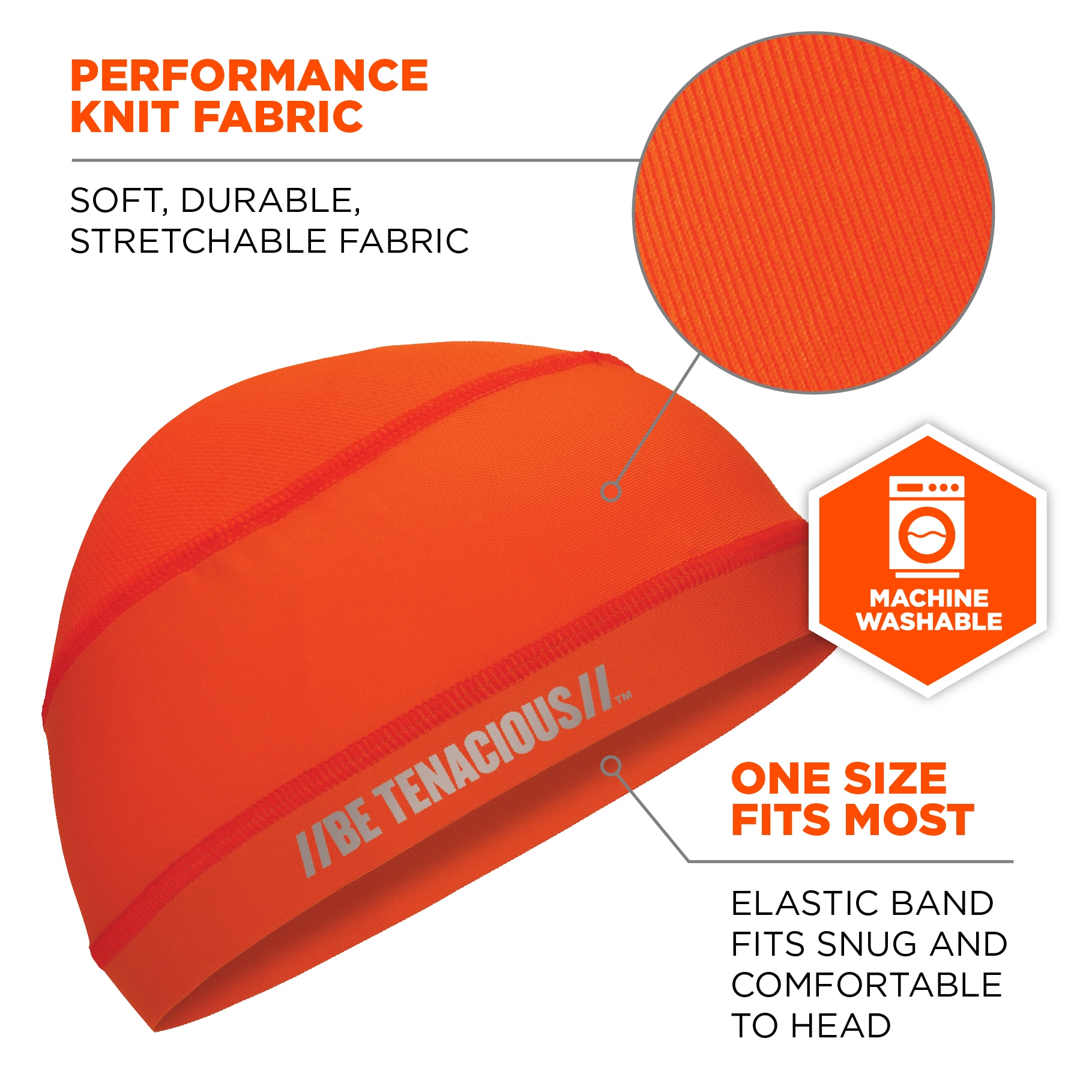 Gorra de enfriamiento sintética naranja unisex para adulto Ergodyne 12688