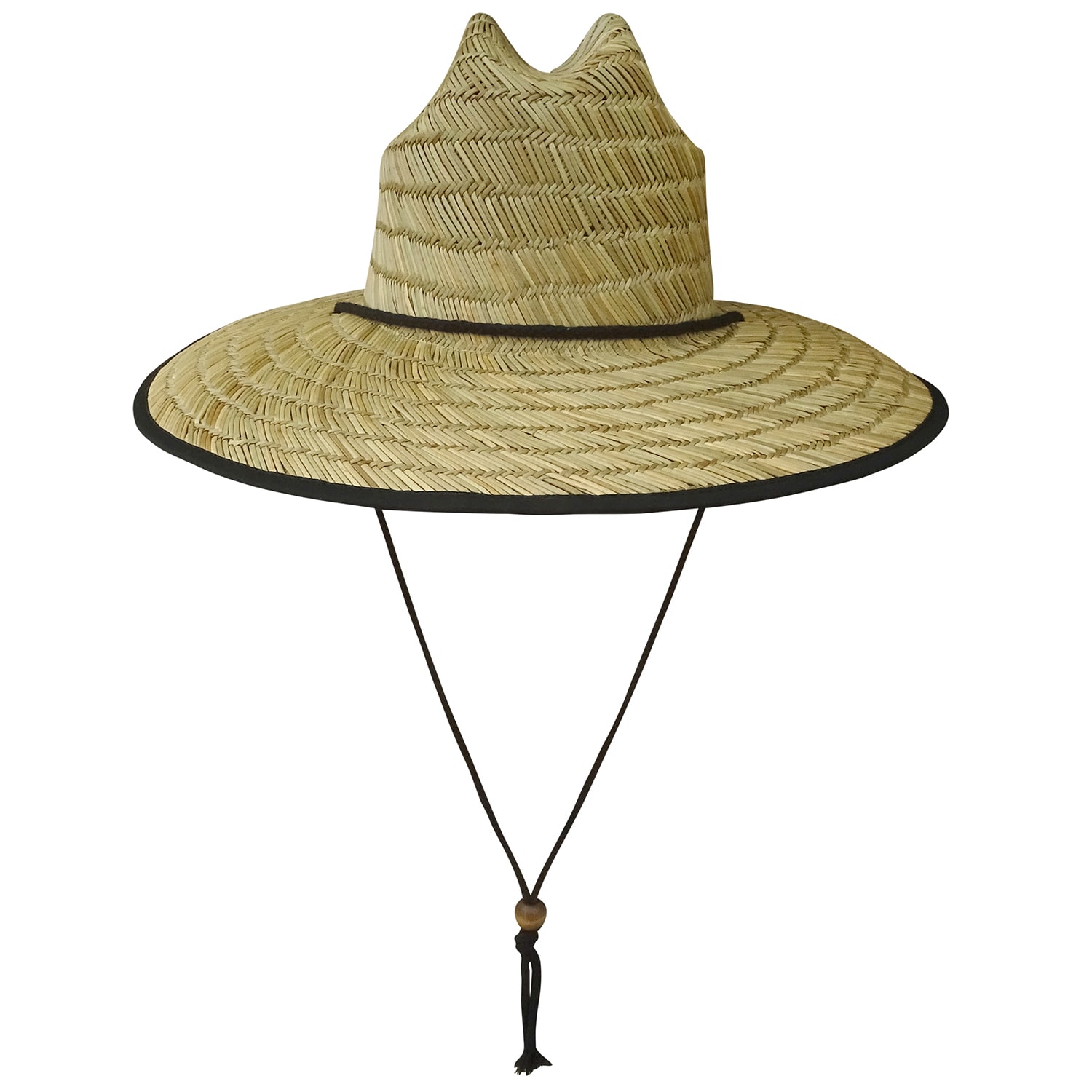 Sombrero de ala ancha de paja en tonos marrón/negro para hombres de Infinity Brands MW21-044CRA