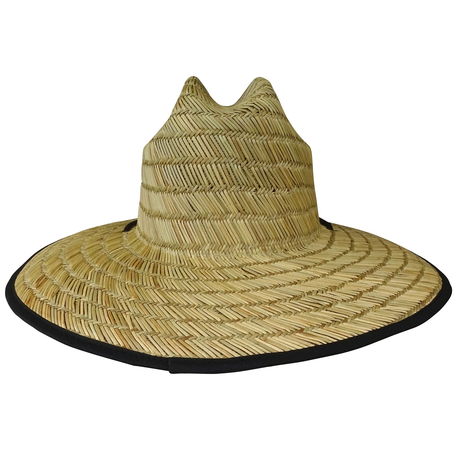 Sombrero de ala ancha de paja en tonos marrón/negro para hombres de Infinity Brands MW21-044CRA
