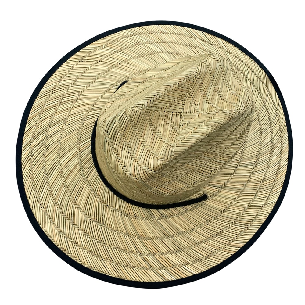 Sombrero de ala ancha de paja en tonos marrón/negro para hombres de Infinity Brands MW21-044CRA