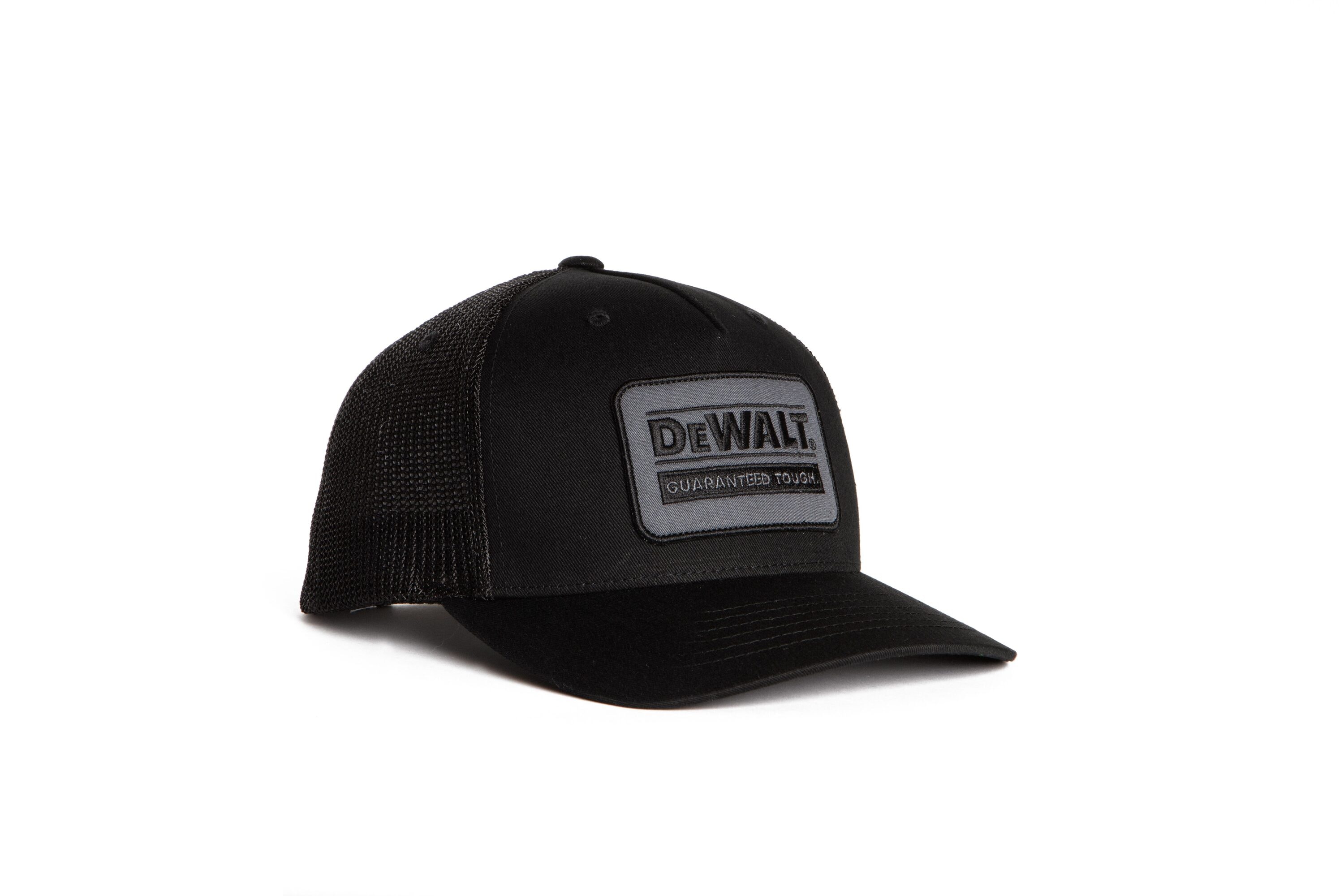 Gorra de camionero sintético negro con malla negra unisex para adultos DEWALT DXWW50041-308-OSFA