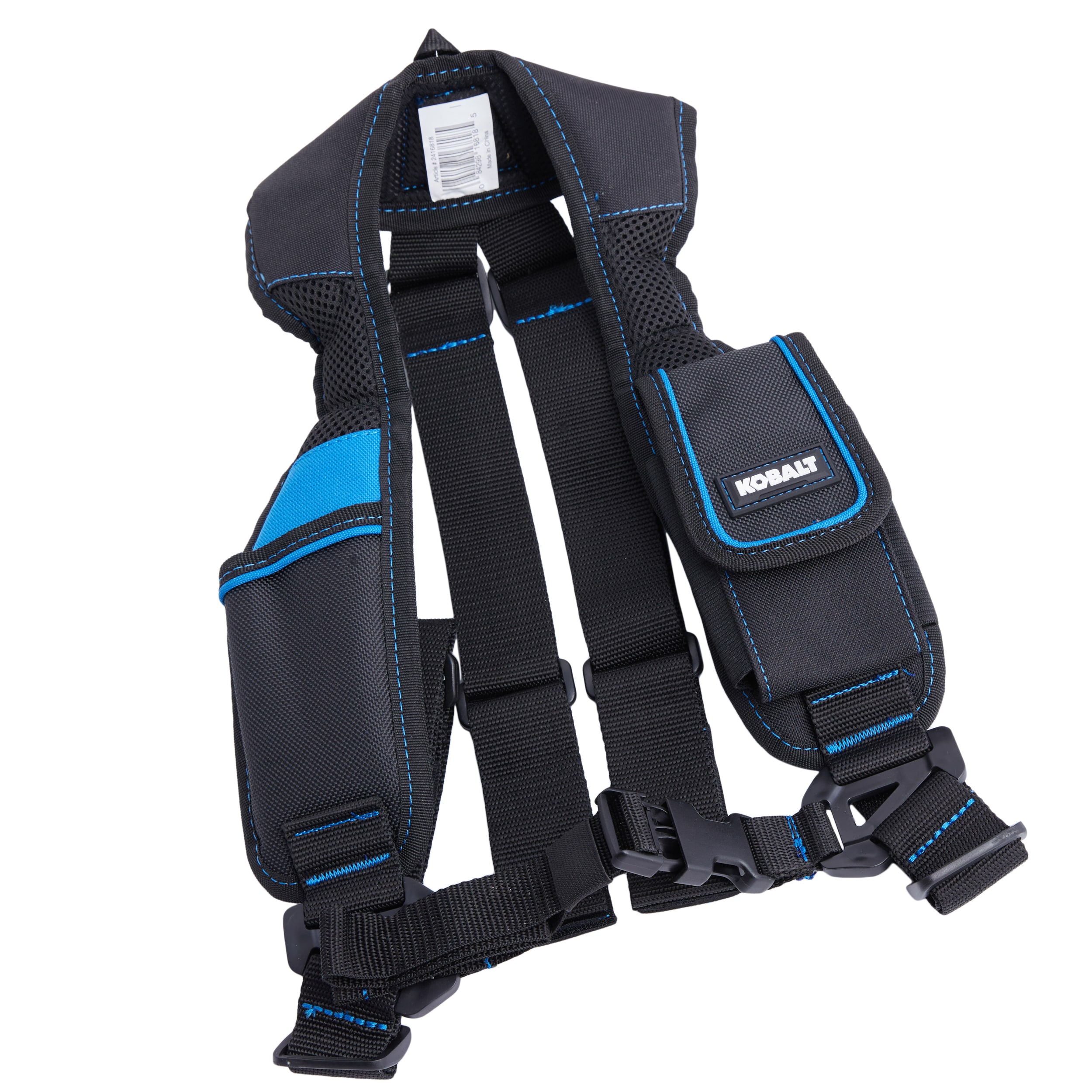 Tirantes de poliéster negro unisex para adultos de Kobalt - Talla X-Grande KB5132