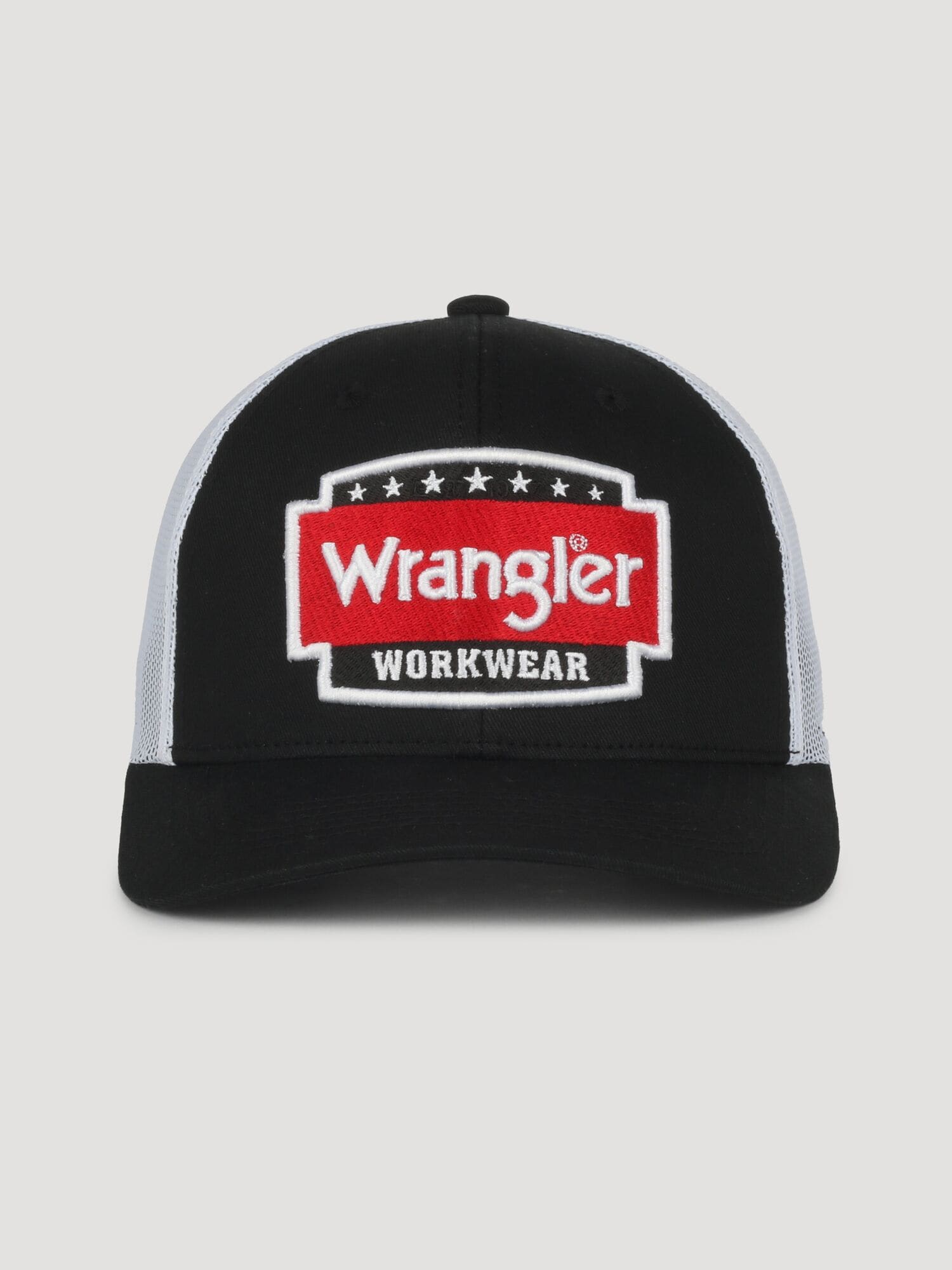 Gorra Trucker de algodón/poliéster en negro/blanco unisex para adultos Wrangler