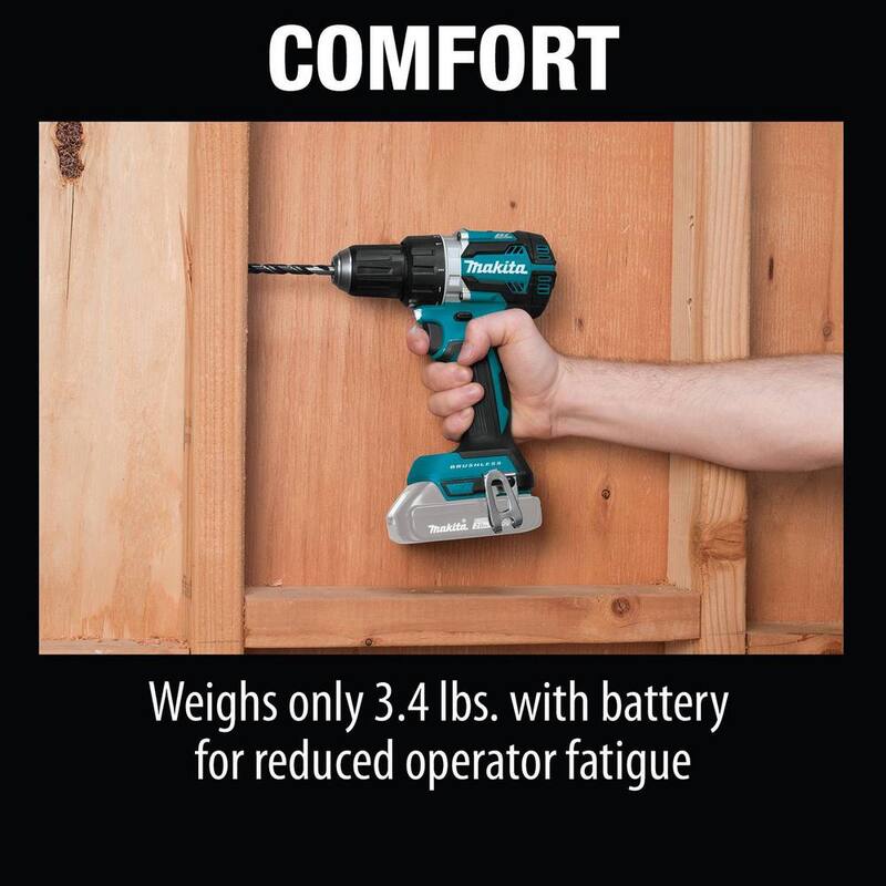 Makita 18V LXT Taladro Inalámbrico de iones de litio sin escobillas de 1/2 pulgadas (Herramienta solamente) - XFD12Z