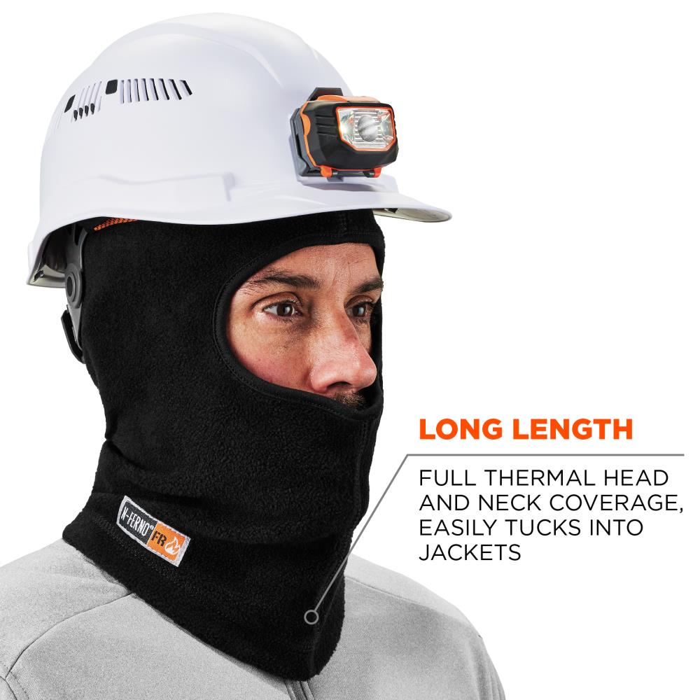 Balaclava de mezcla de algodón modacrílico negro N-Ferno 16828