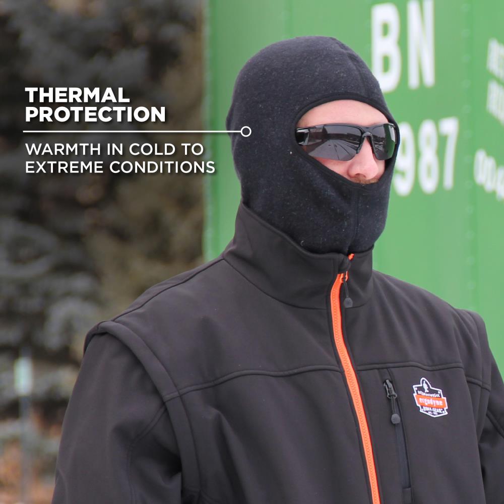 Balaclava de mezcla de algodón modacrílico negro N-Ferno 16828