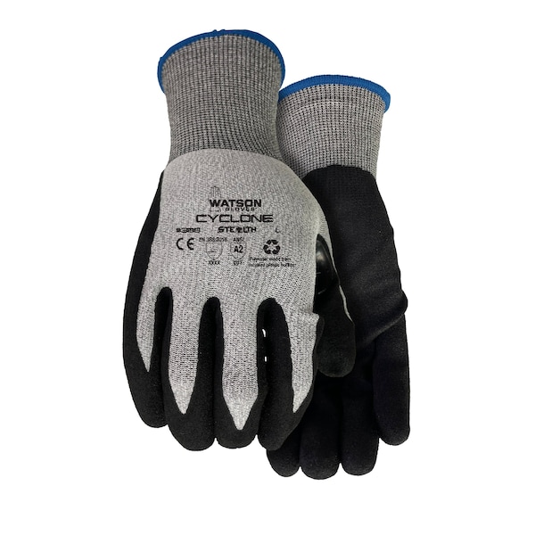 Guantes Watson Cyclone, Hechos con Material Rpet, Palma de Nitrilo, Resistentes al Corte, XXL - 388-XXL