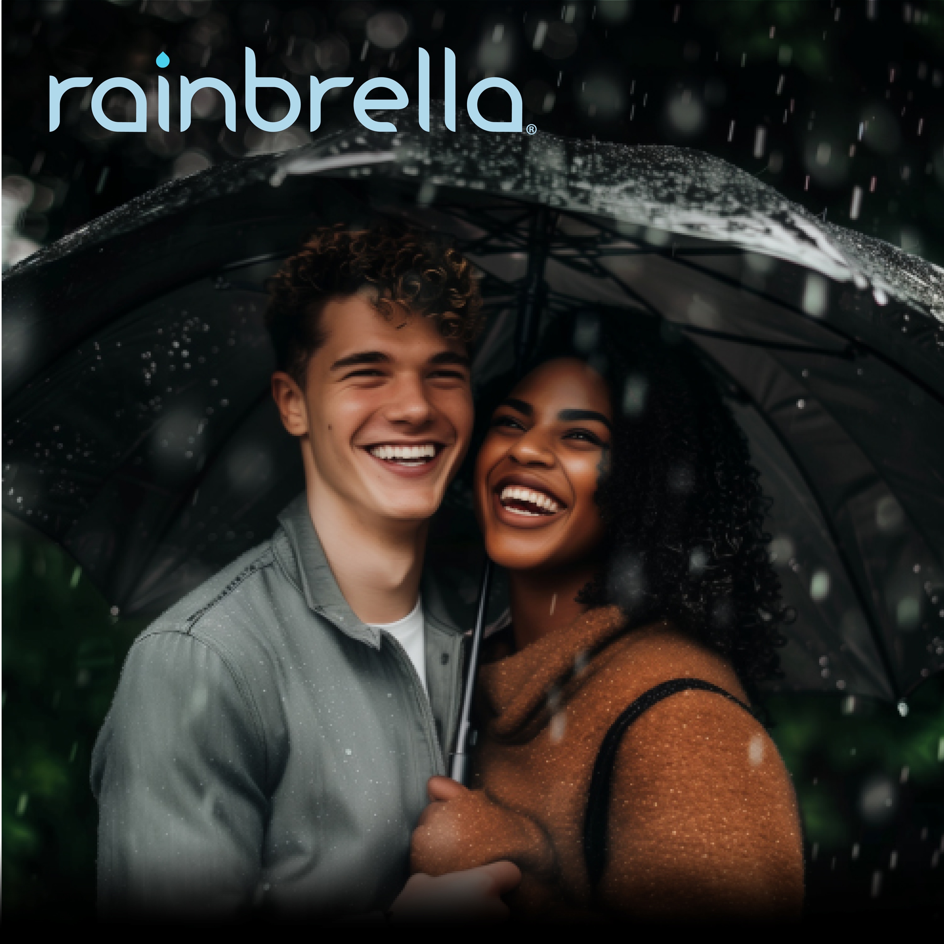 Sombrilla compacta azul marino de 42 pulgadas con Rainbrella - Sombrilla Compacta 48137RB