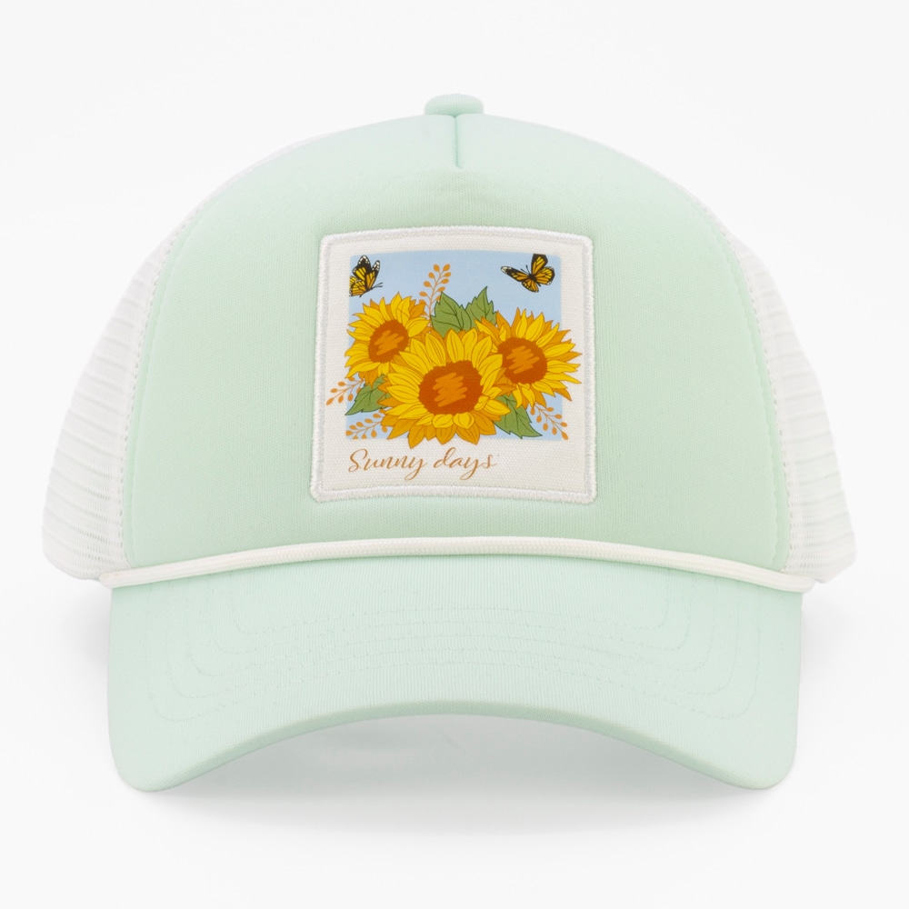 Gorra de béisbol de algodón Sage/Blanco para mujer de Infinity Brands LOW-1700-LM