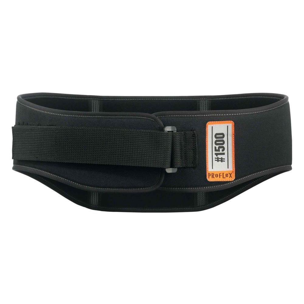 Faja para la espalda de nylon negro unisex para adultos de PROFLEX - Talla XX-Grande 11475