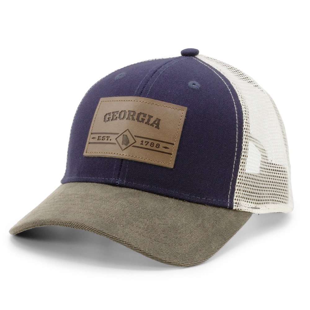 Gorra de béisbol de algodón para hombre en azul marino/ café/caqui, de Infinity Brands.