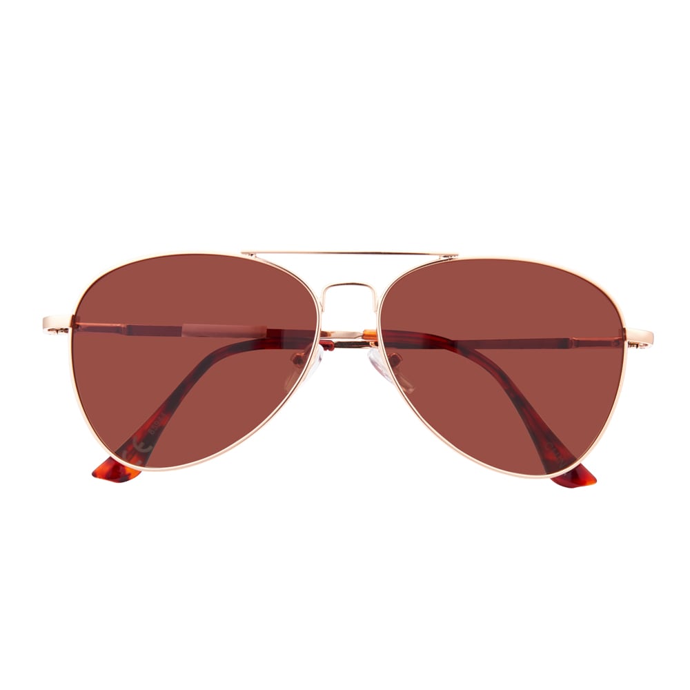 Lentes de sol de plástico dorado polarizados para mujer de Hillman 1HE85944