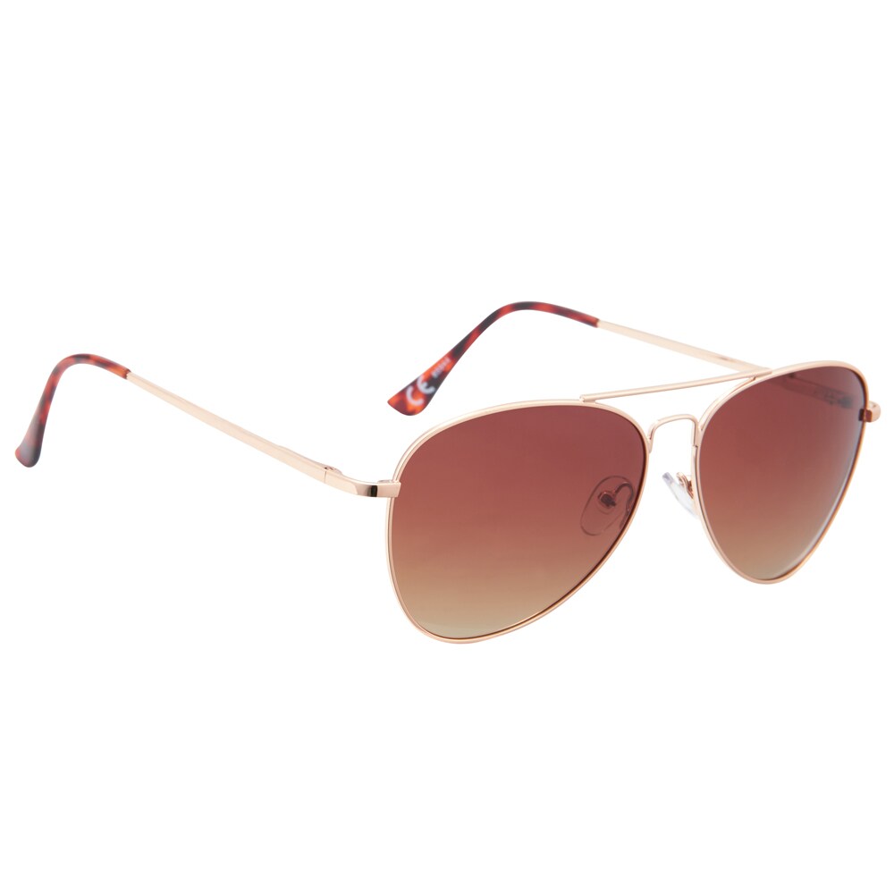 Lentes de sol de plástico dorado polarizados para mujer de Hillman 1HE85944