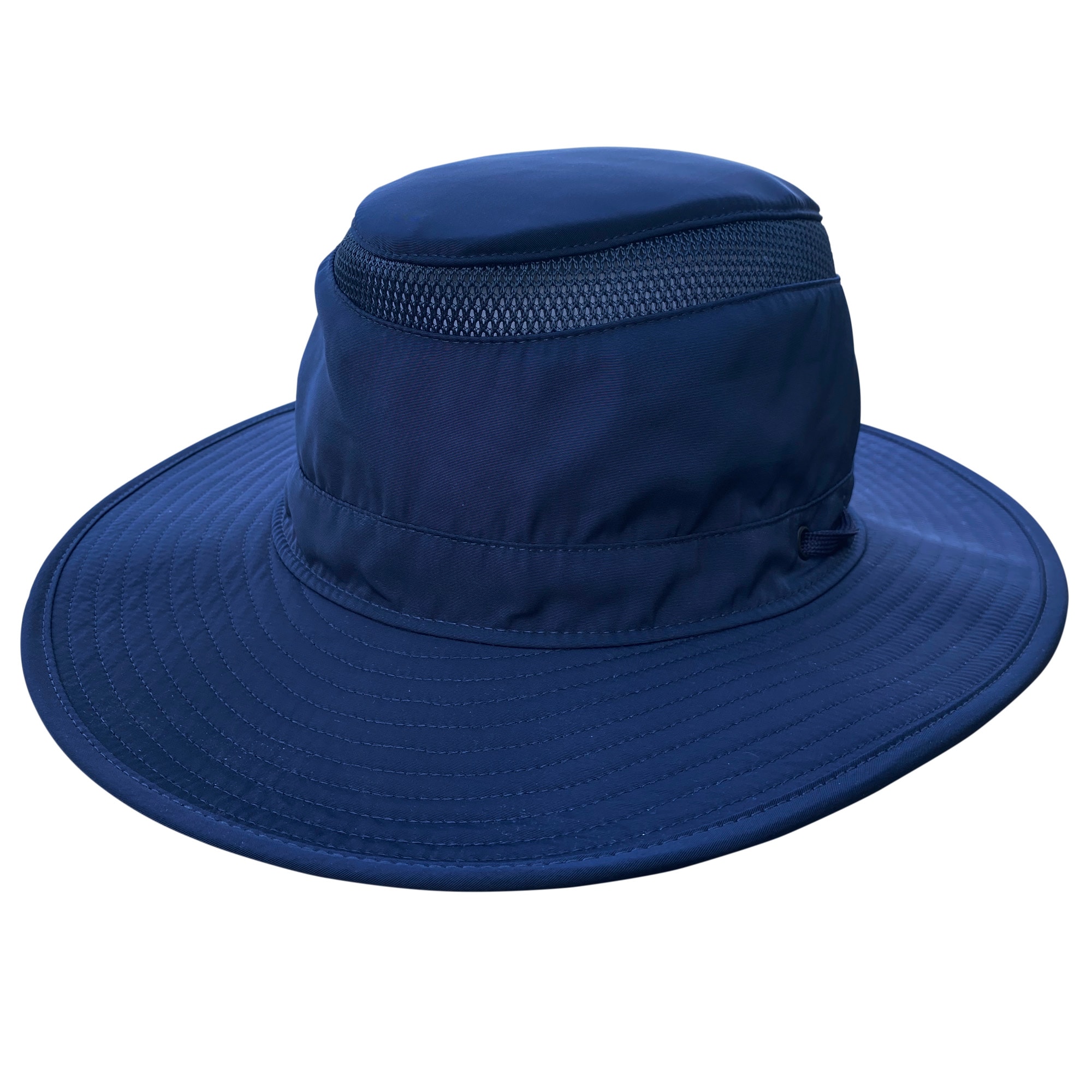 Sombrero de ala ancha de poliéster para mujer en color azul marino, tamaño grande/extragrande MW21-110CRB L/XL