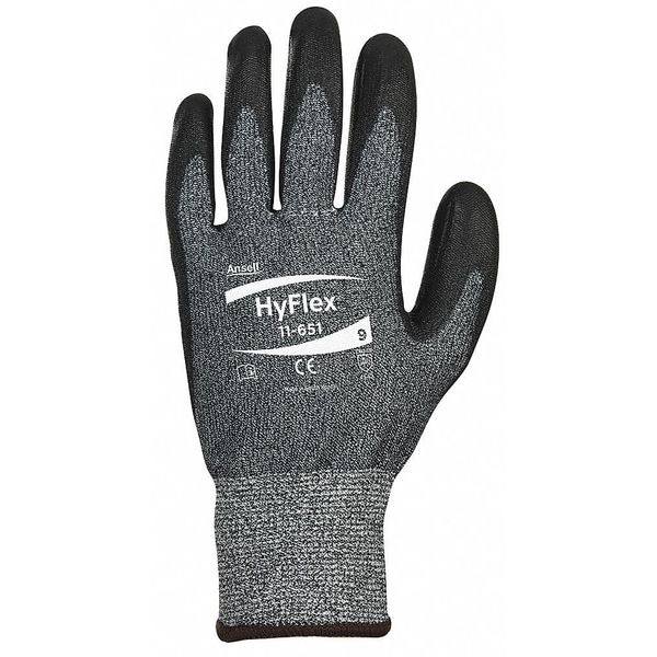 Guantes recubiertos resistentes al corte de Ansell, Nivel de corte A3, 13 ga, gris, L (9) - 11-651