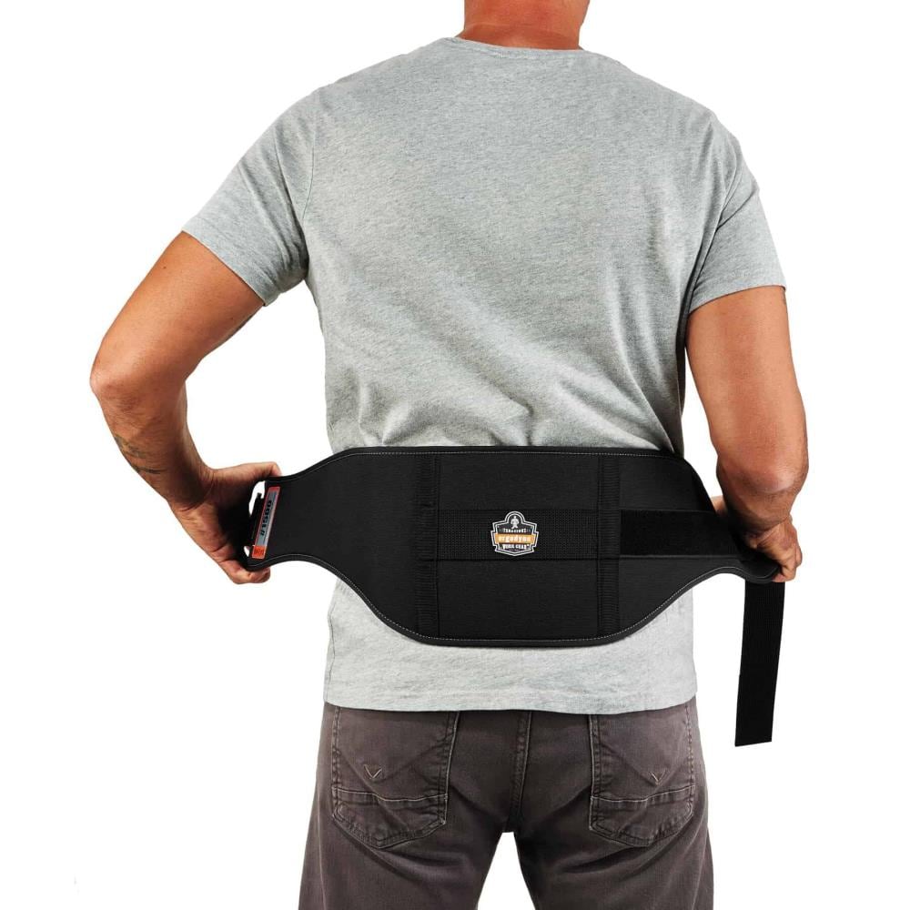 Faja de espalda de nylon negro unisex para adultos PROFLEX - Pequeña 11471