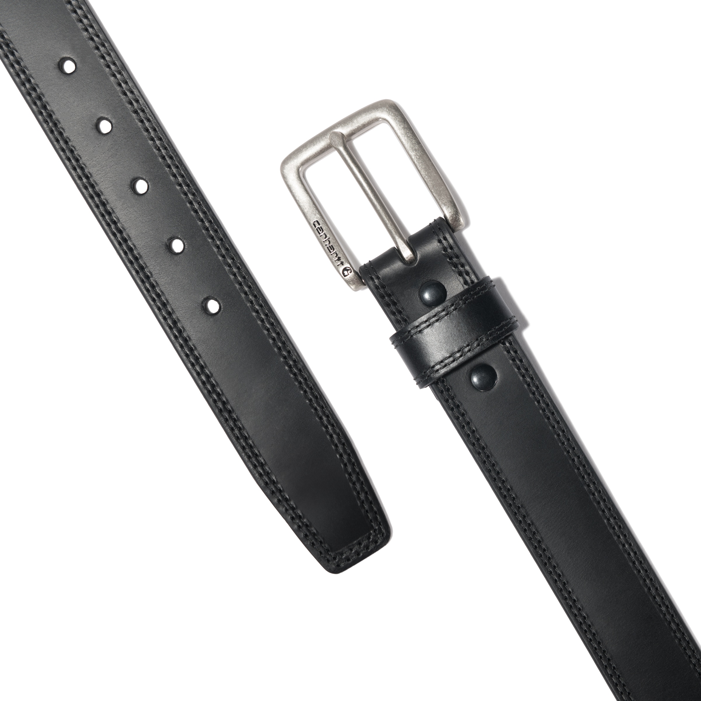 Cinturón de Cuero/Nailon Negro para Adulto - Talla Grande