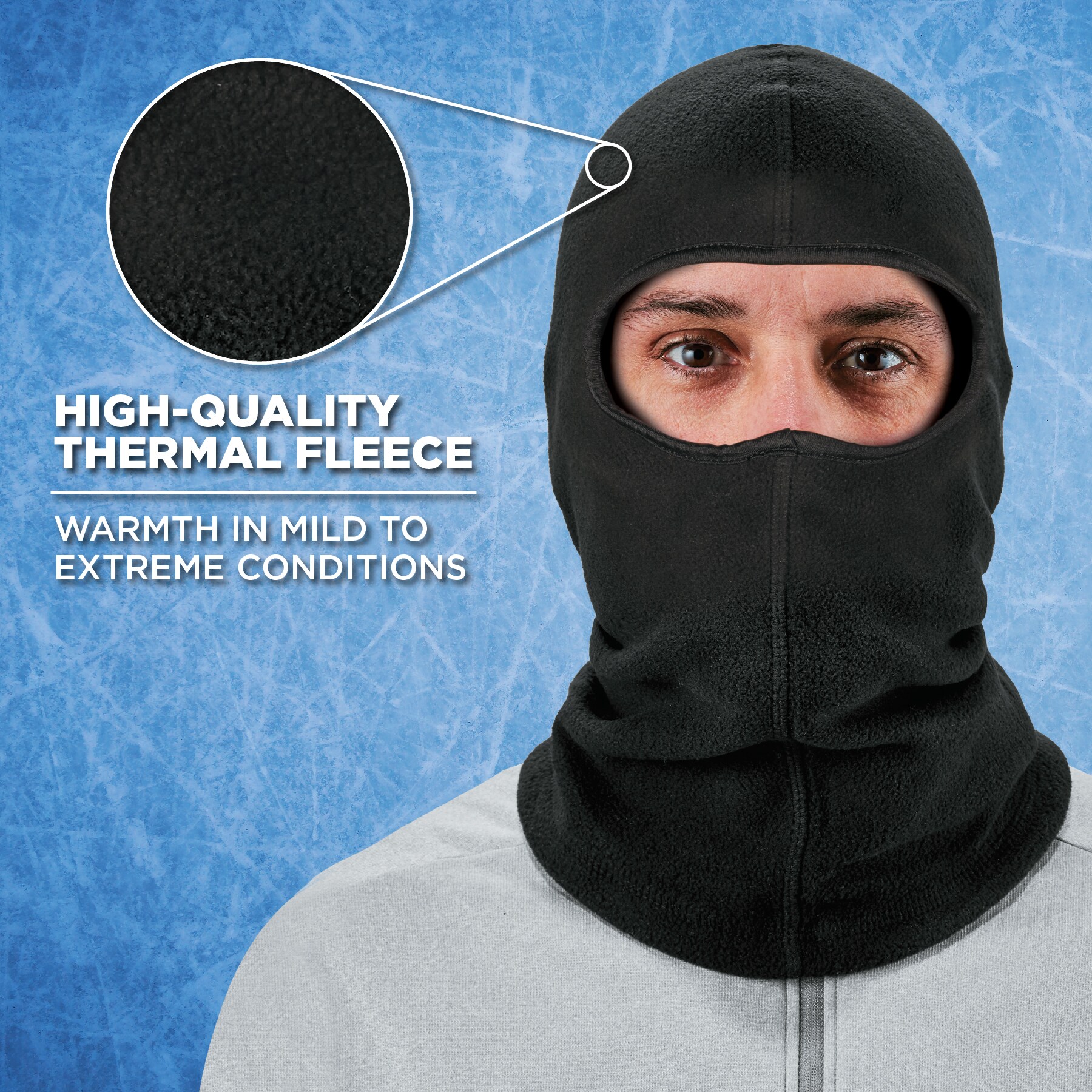 Balaclava negro sintético unisex para adulto N-Ferno 16821