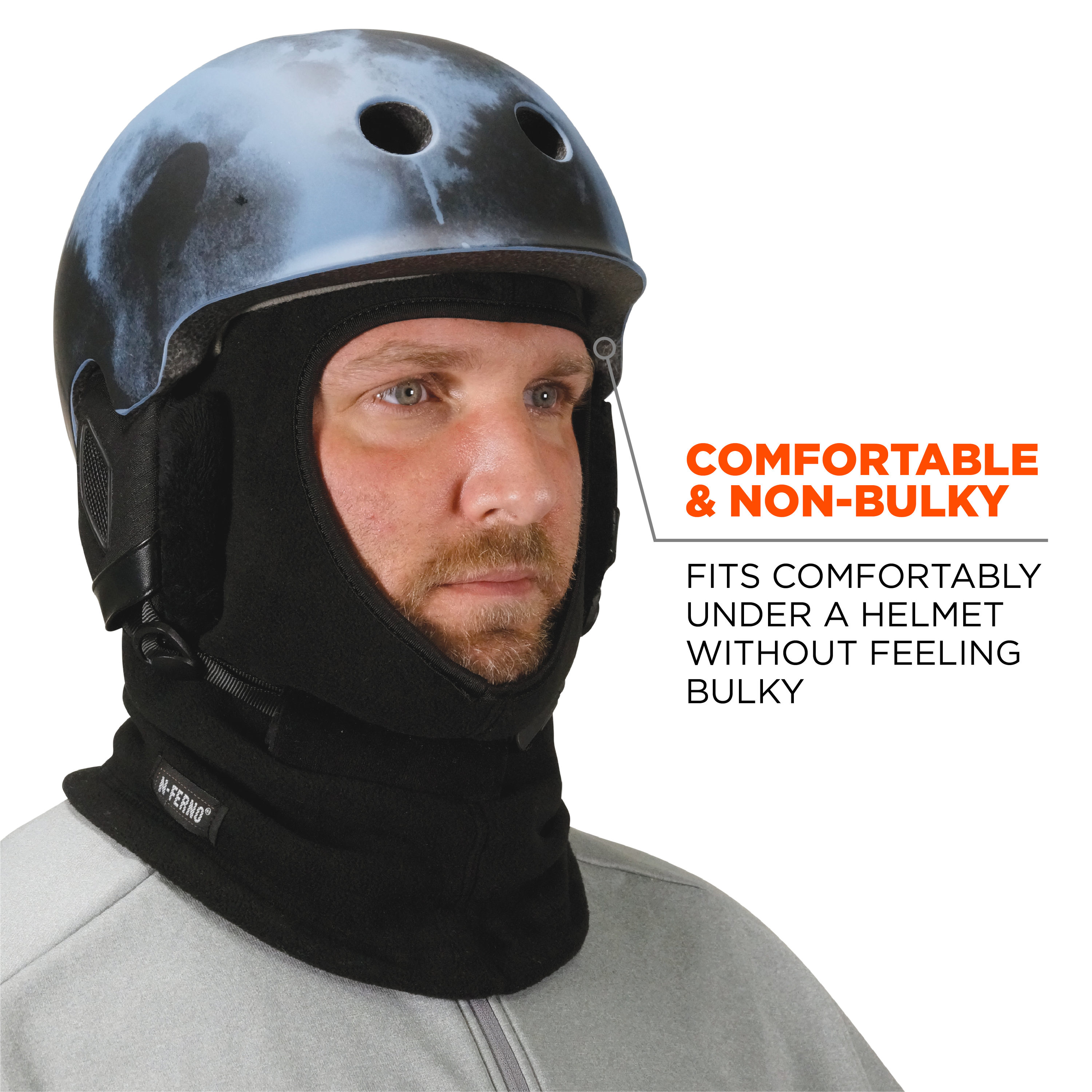 Balaclava negro sintético unisex para adulto N-Ferno 16821