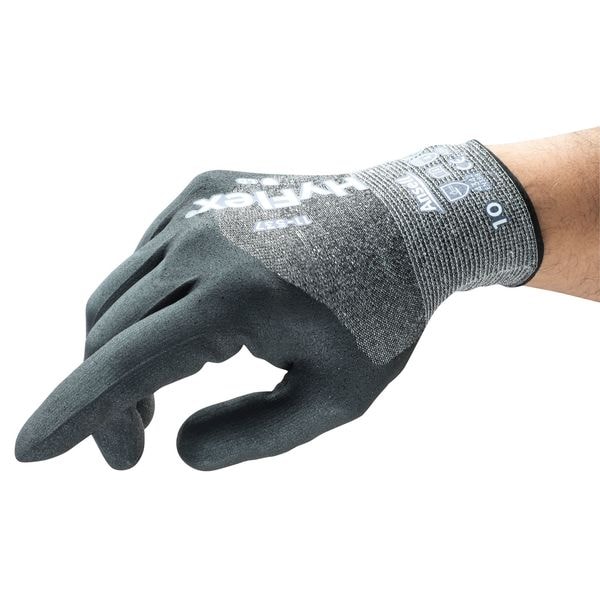 Guantes recubiertos resistentes a cortes Ansell, Nivel de corte A2, calibre 18, color gris, M (8) - 11-537.