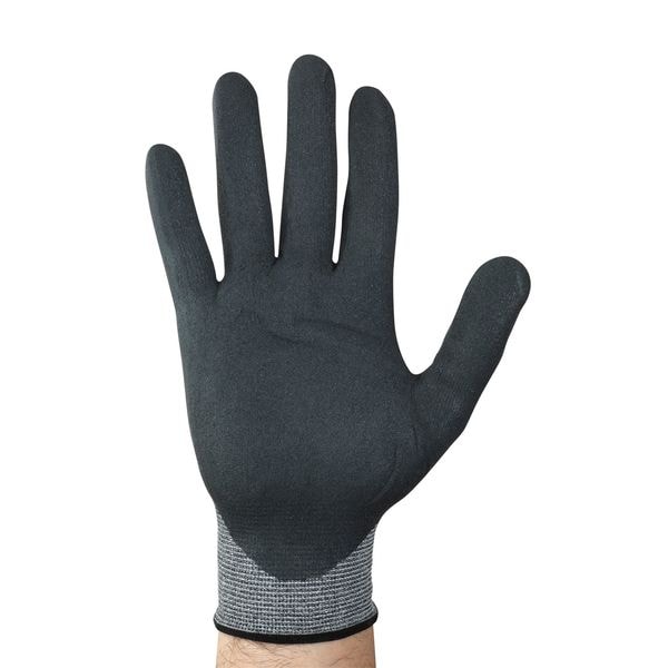 Guantes recubiertos resistentes a cortes Ansell, Nivel de corte A2, calibre 18, color gris, M (8) - 11-537.