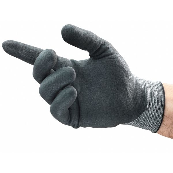 Guantes recubiertos resistentes a cortes Ansell, Nivel de corte A2, calibre 18, color gris, M (8) - 11-537.