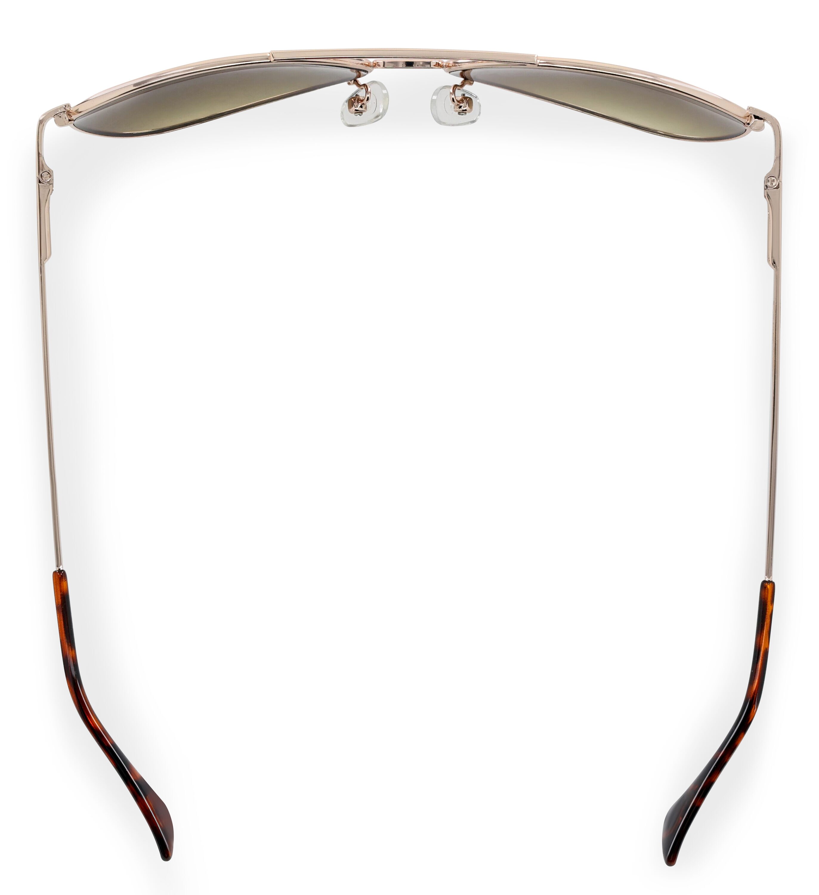 Lentes de sol unisex para adultos en acero dorado Hillman 1HE85901