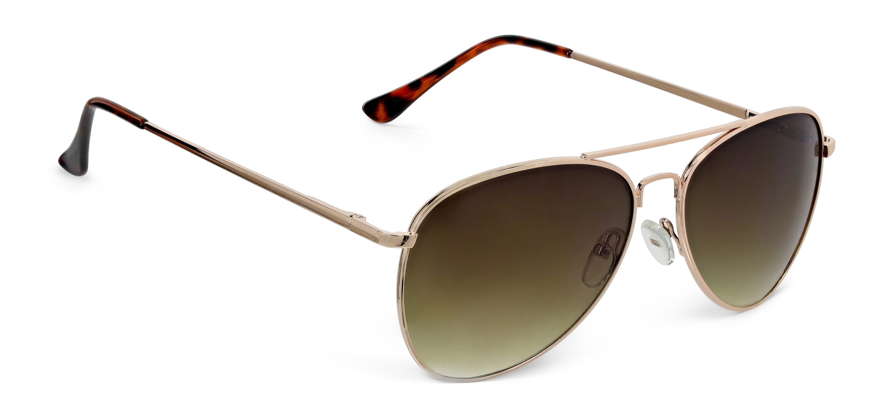 Lentes de sol unisex para adultos en acero dorado Hillman 1HE85901