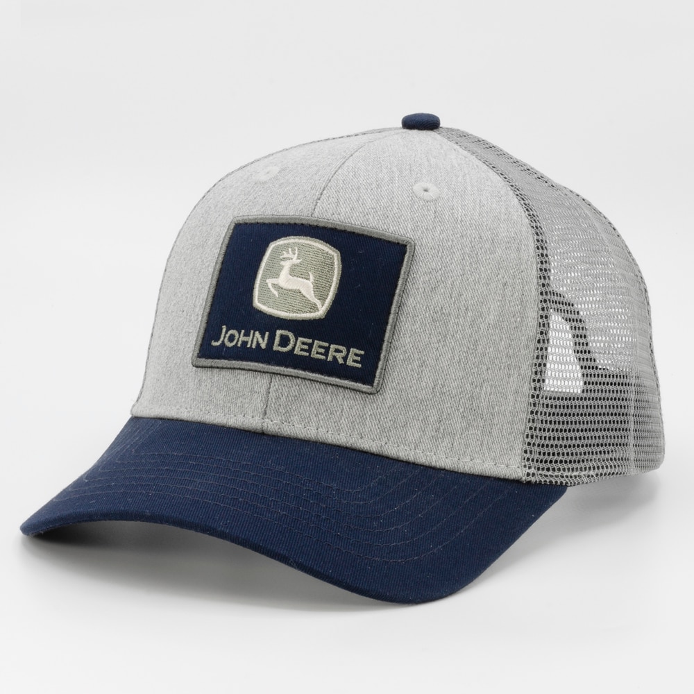 Gorra de béisbol de algodón para hombre en gris jaspeado/marino/carbón