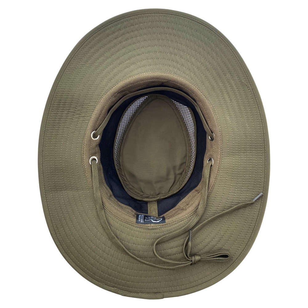 Sombrero ancho de poliéster en color verde para hombre - Talla Grande/Extra Grande MW21-110CRA2 L/XL