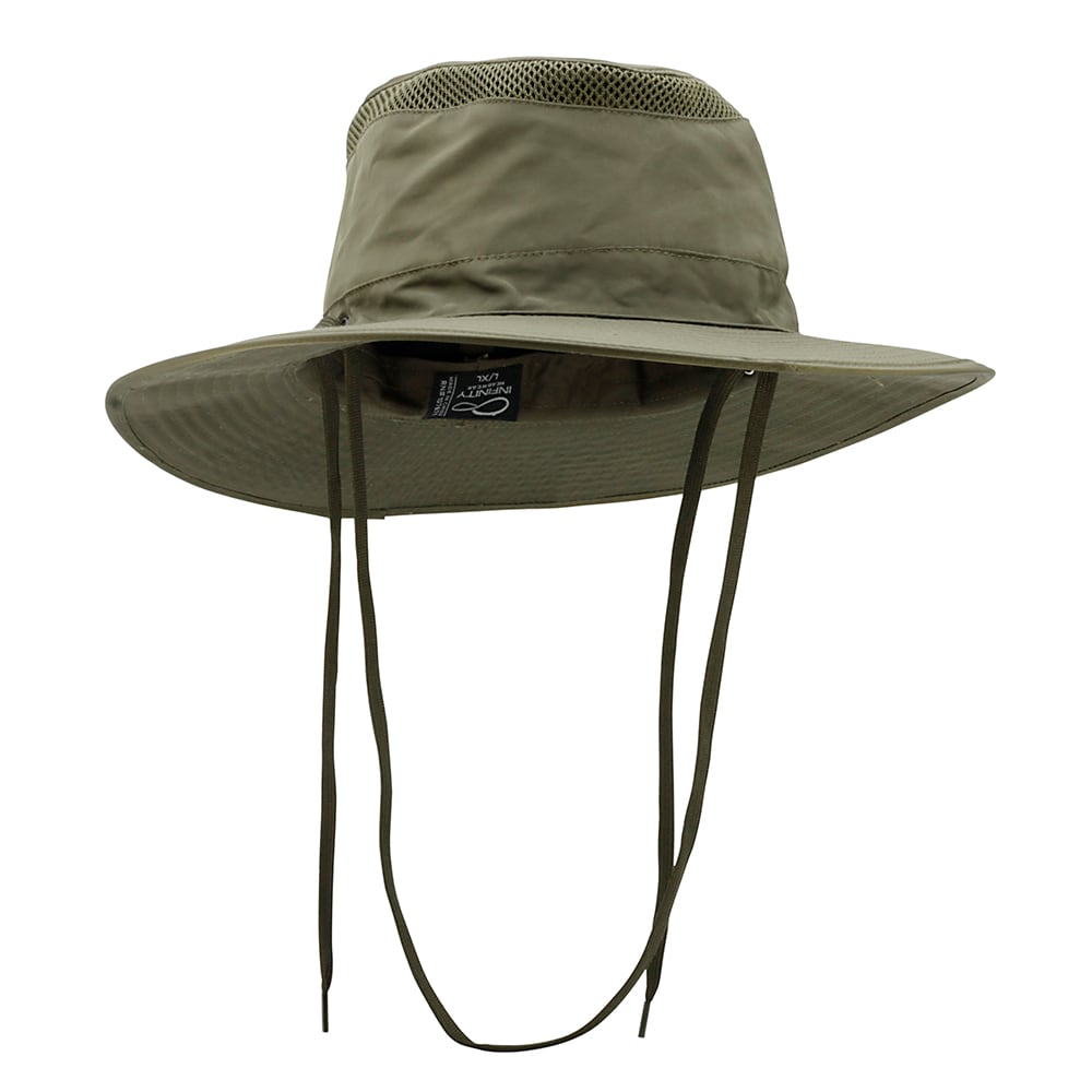 Sombrero ancho de poliéster en color verde para hombre - Talla Grande/Extra Grande MW21-110CRA2 L/XL