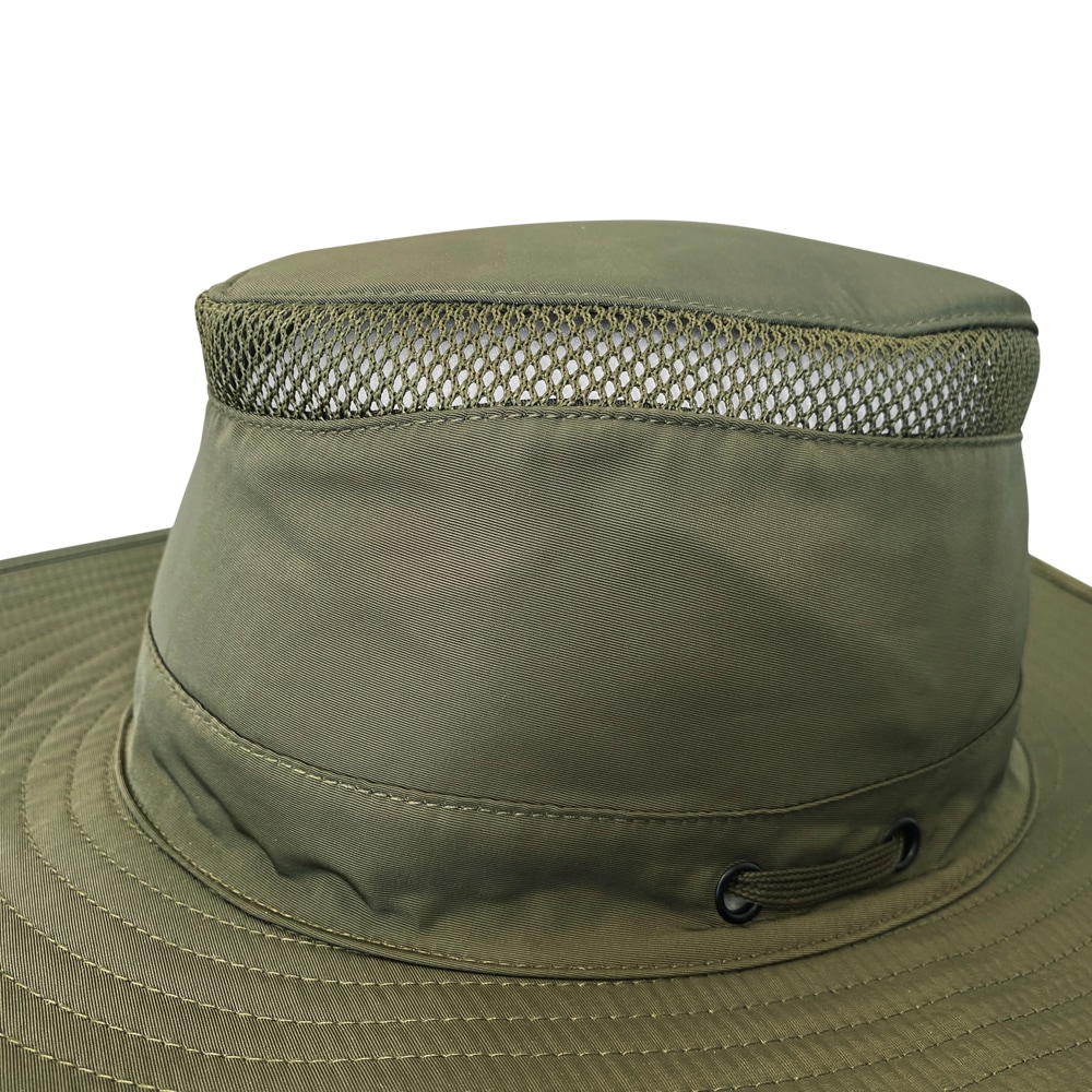 Sombrero ancho de poliéster en color verde para hombre - Talla Grande/Extra Grande MW21-110CRA2 L/XL