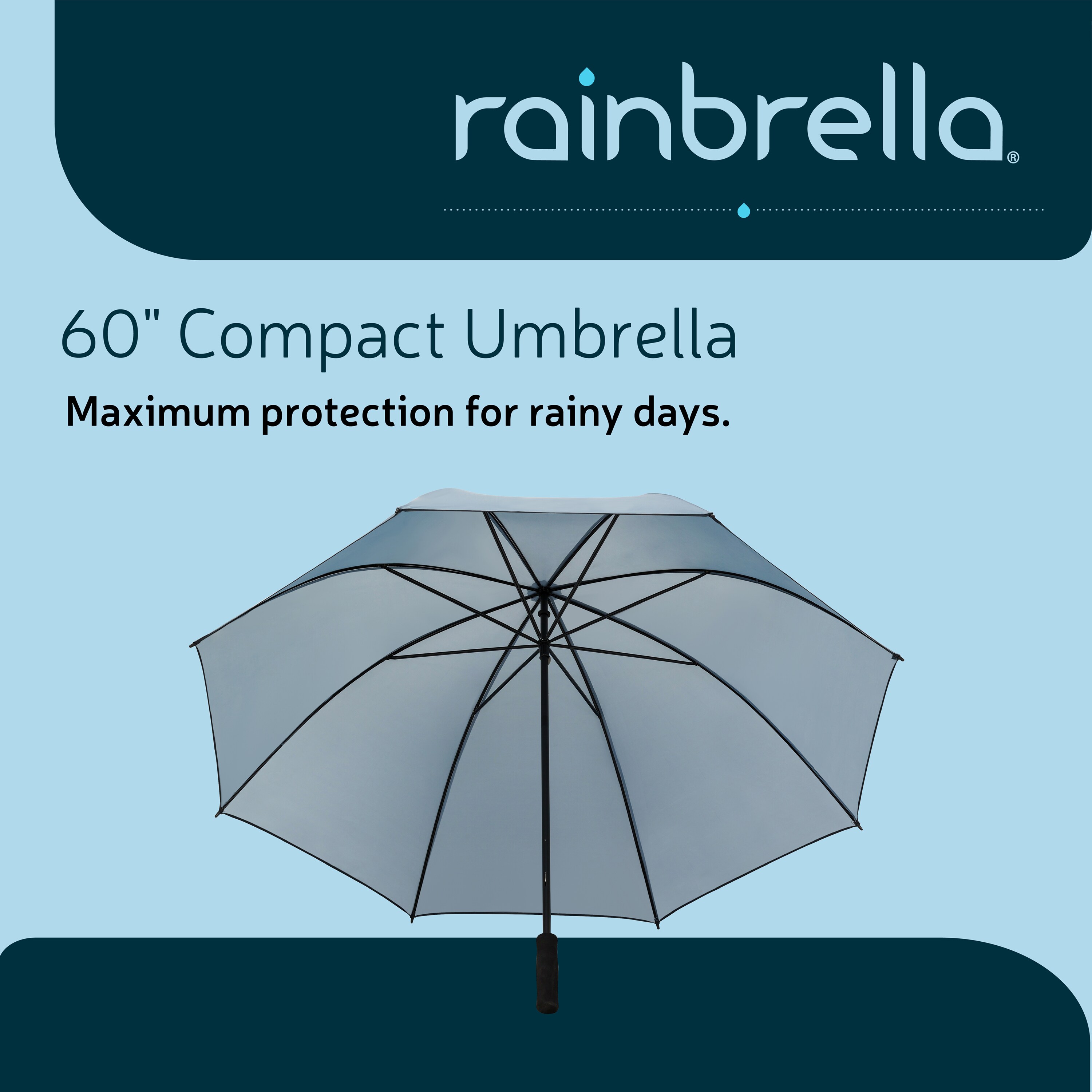 Sombrilla de Golf azul 60 pulgadas Rainbrella Sombrilla 48332RB