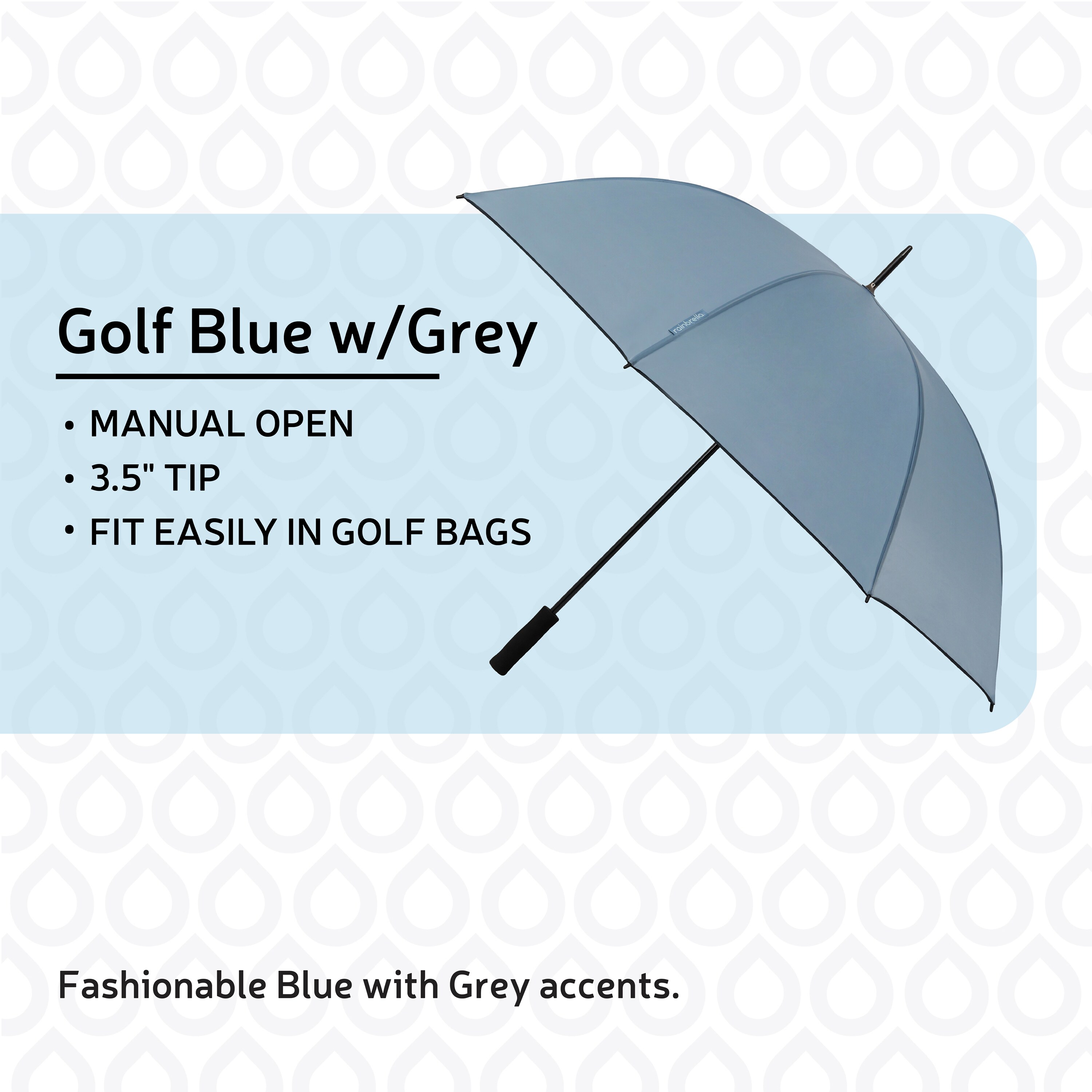 Sombrilla de Golf azul 60 pulgadas Rainbrella Sombrilla 48332RB