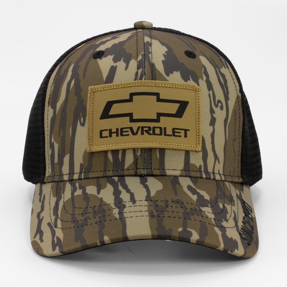 Gorra de béisbol de algodón/poliéster Chevrolet para hombre en el diseño Bottomlands