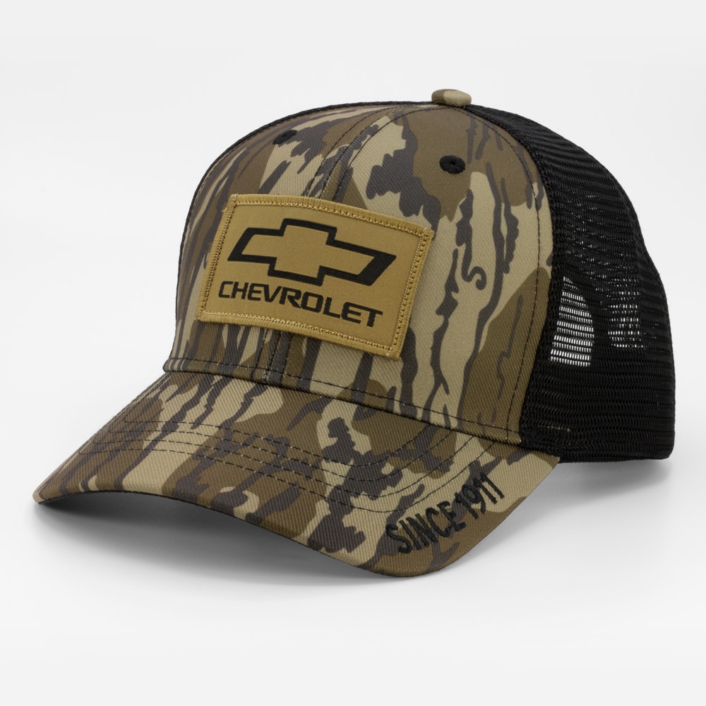 Gorra de béisbol de algodón/poliéster Chevrolet para hombre en el diseño Bottomlands