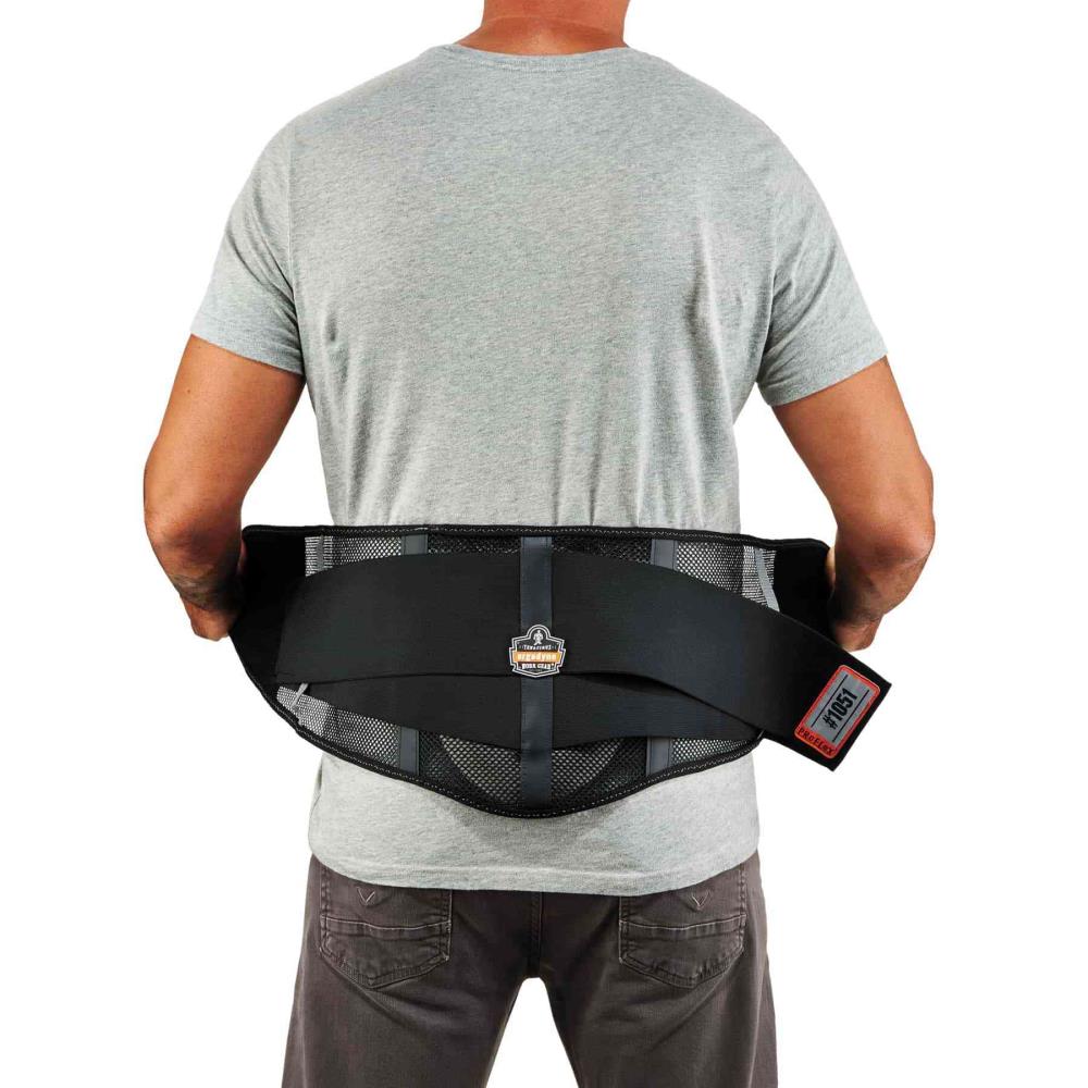 Faja de espalda negra para adultos unisex PROFLEX PROFLEX con malla - XX-grande 20187