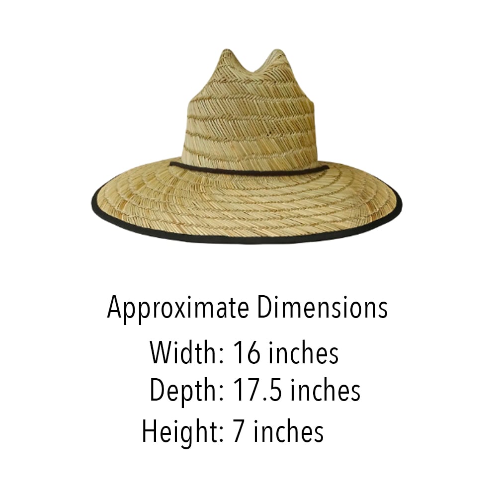 Sombrero de ala ancha de paja en tonos bronce/azul marino para mujer de Infinity Brands (LOW-280LMA)