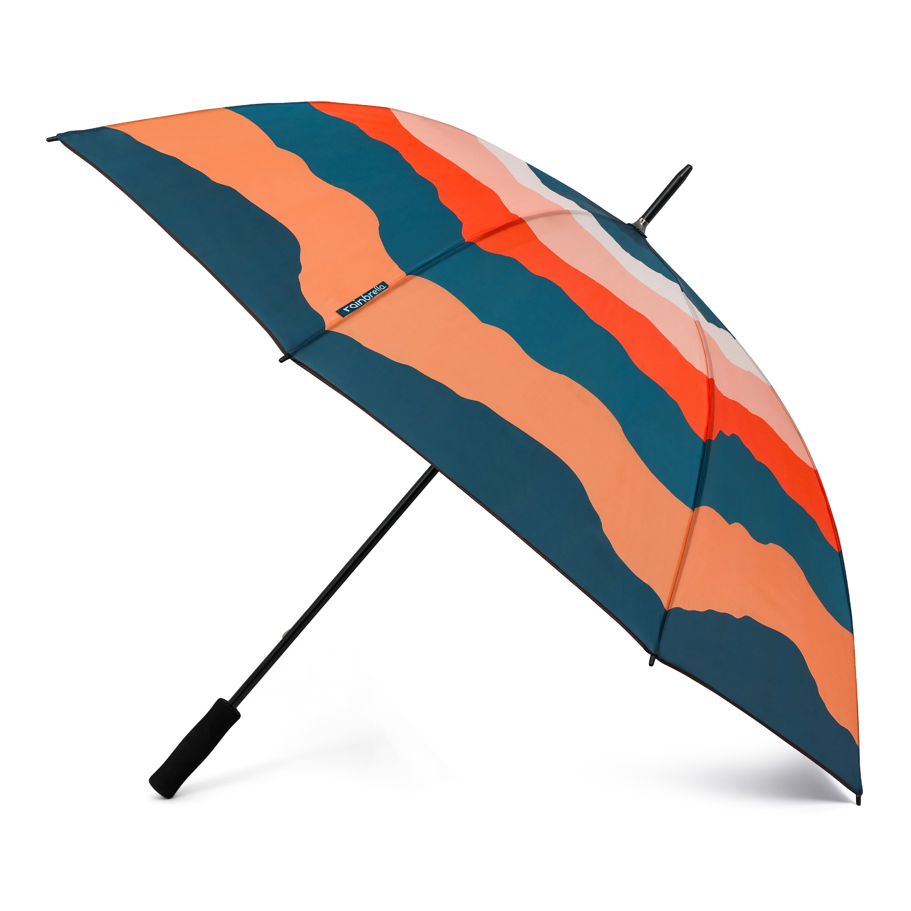 Paraguas de golf de 60 pulgadas con diseño de atardecer en el desierto en naranja y azul "rainbrella" Paraguas 48331RB