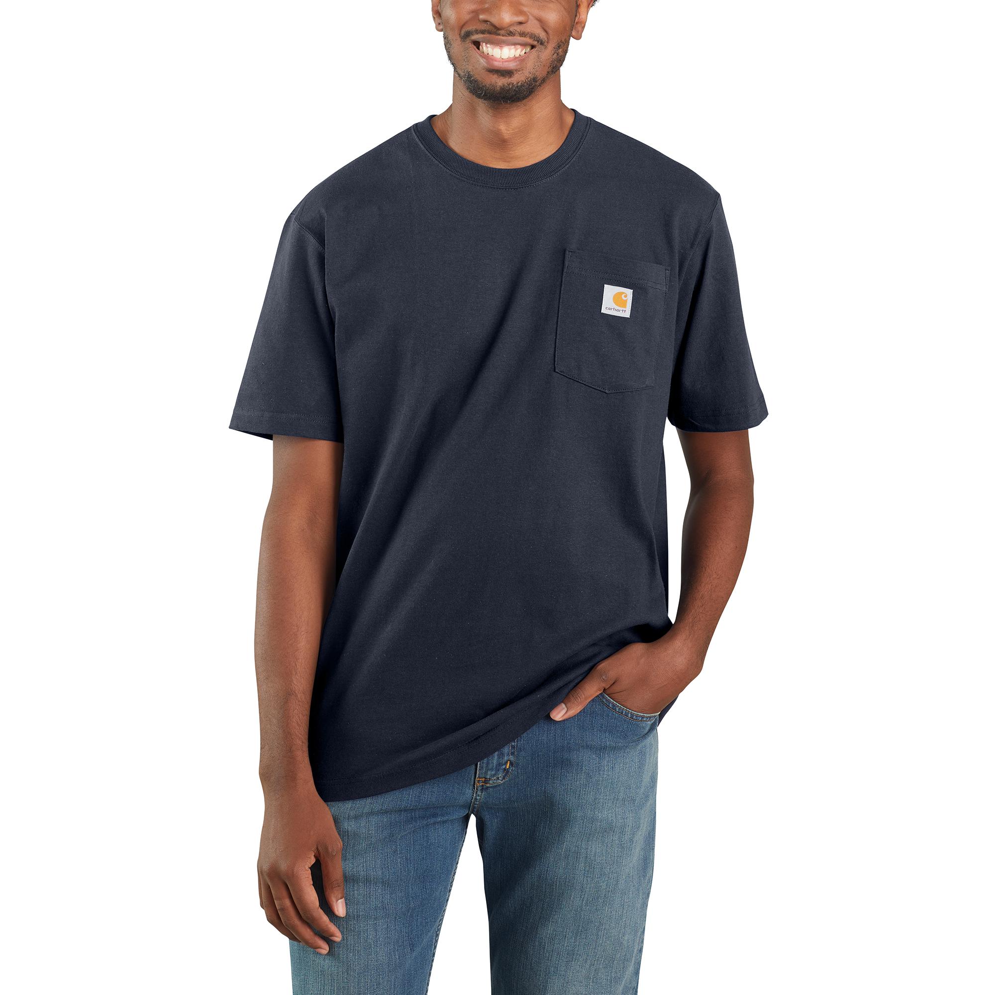Playera de manga corta color azul para hombre de Carhartt (Talla Grande)
