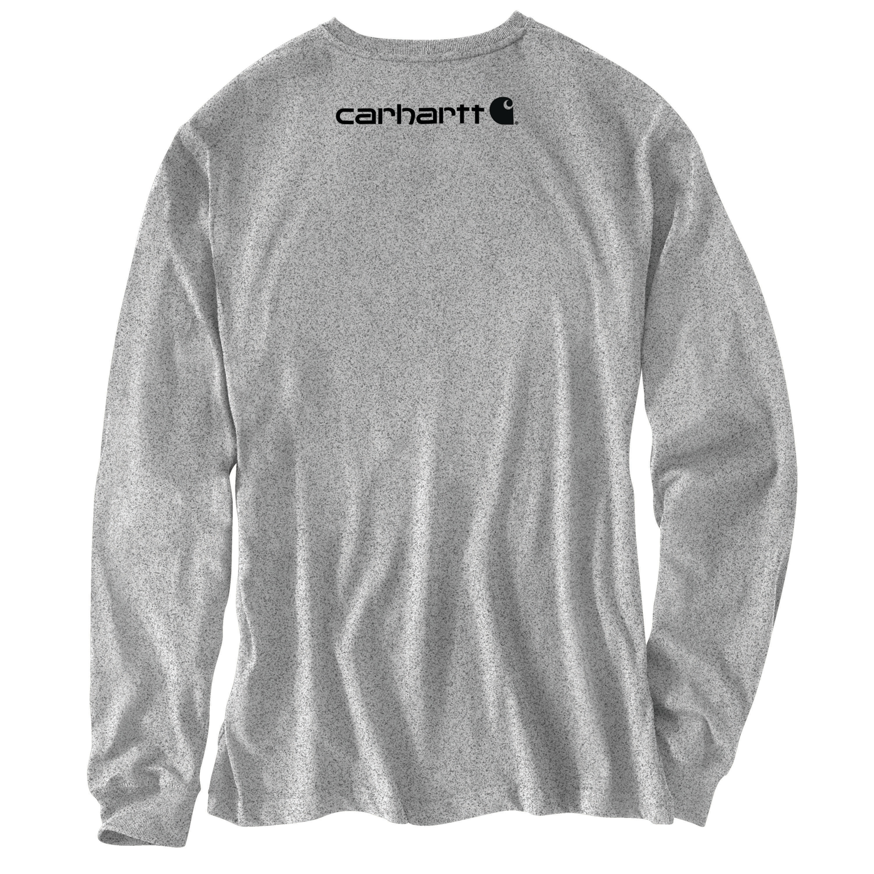 Suéter de manga larga en gris sólido para hombre de Carhartt (Talla Grande)