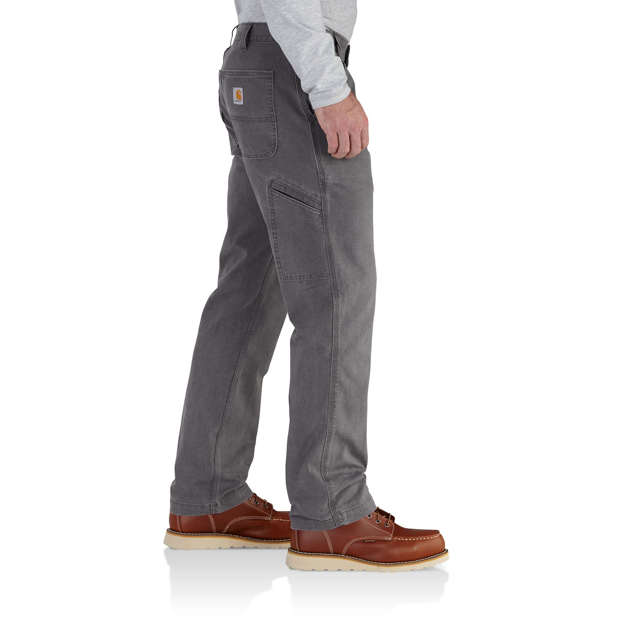 Pantalones de trabajo de lienzo para hombre de talla holgada en gris (36 x 30) - Carhartt 102291-039W36L30
