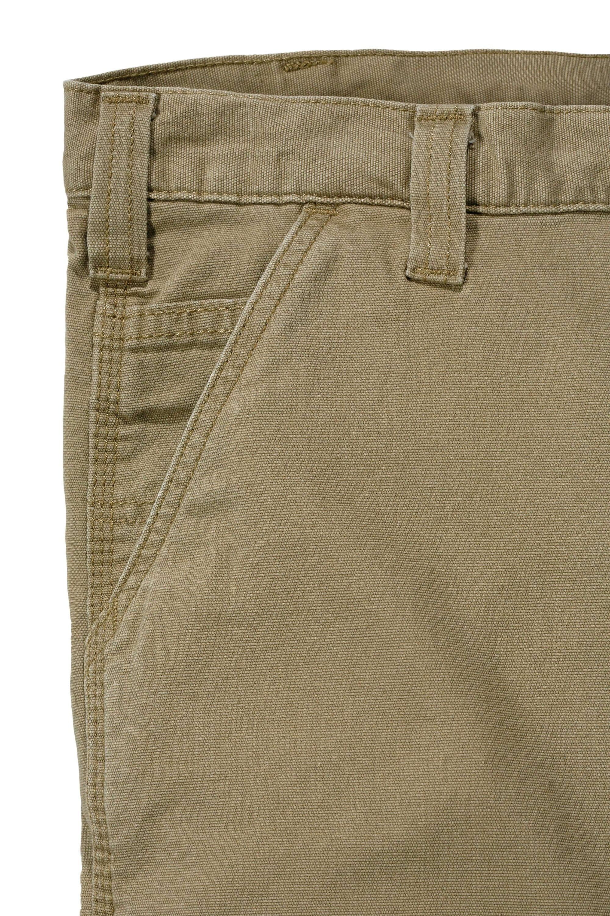 Pantalones de Trabajo de Lona en Color Caqui Oscuro con Corte Relajado para Hombre de Carhartt (36 x 30) 102291-253W36L30