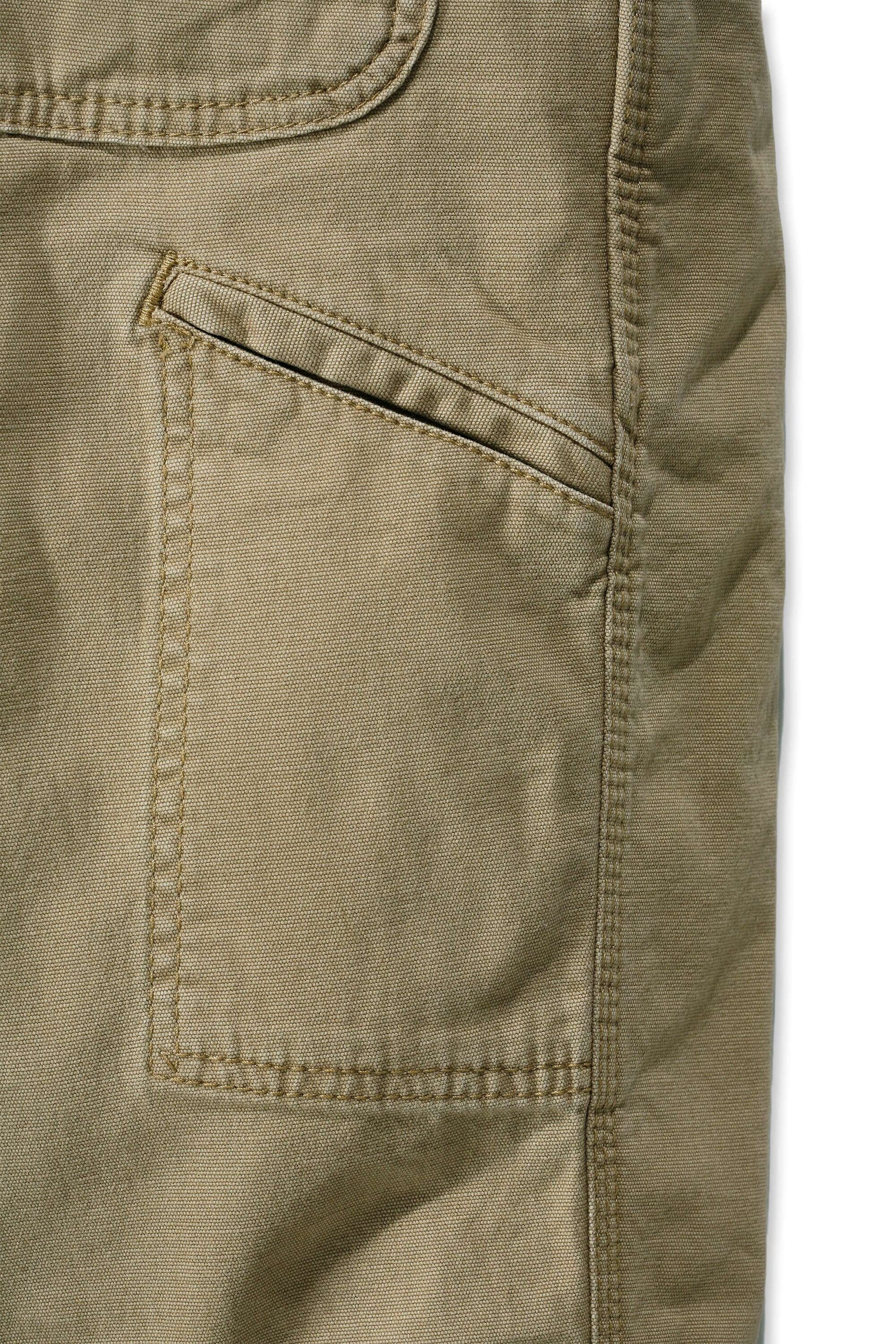 Pantalones de Trabajo de Lona en Color Caqui Oscuro con Corte Relajado para Hombre de Carhartt (36 x 30) 102291-253W36L30