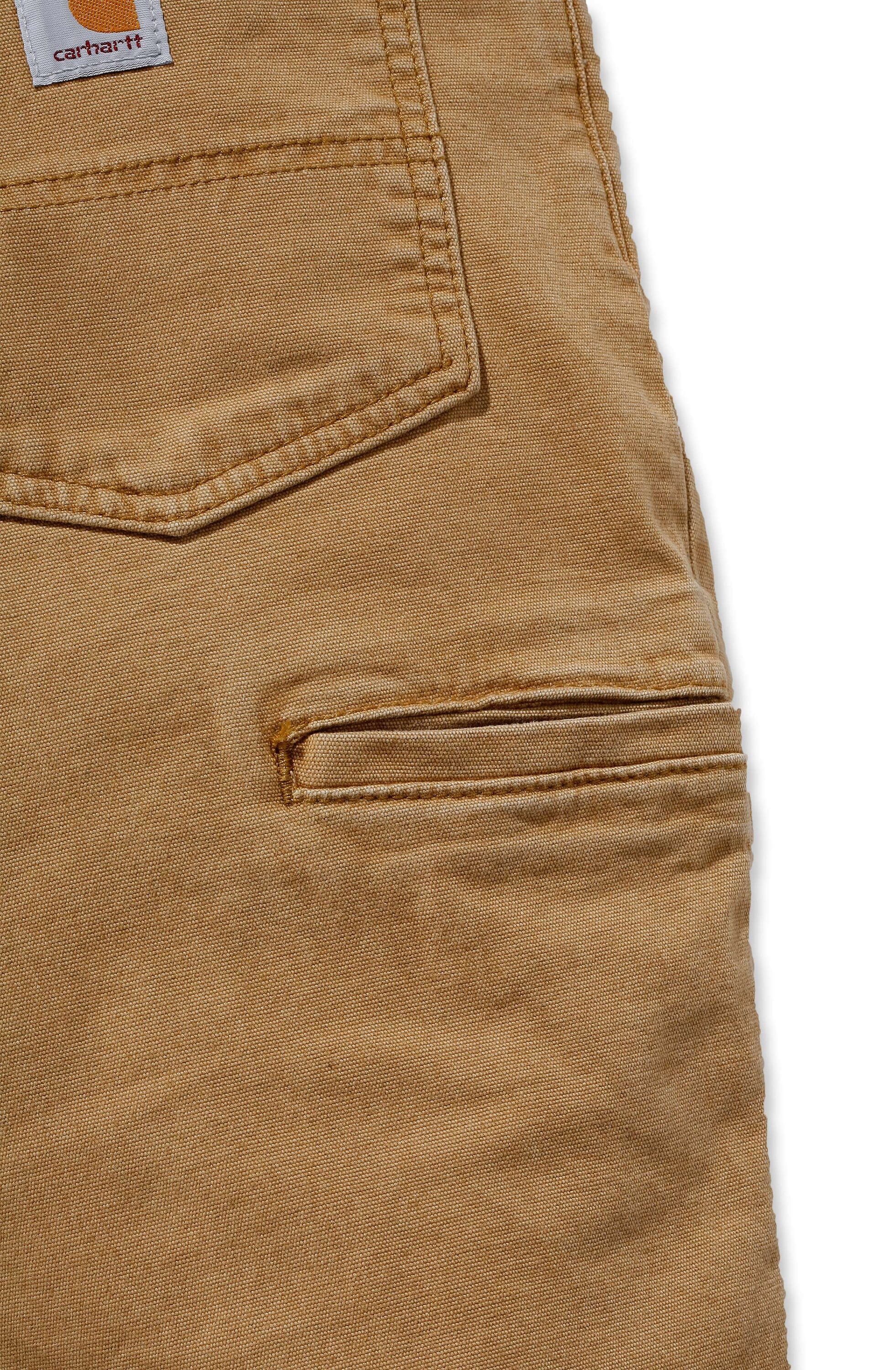 Pantalón Carhartt para Hombre de Ajuste Relajado en Lona de Hickory 36 x 32