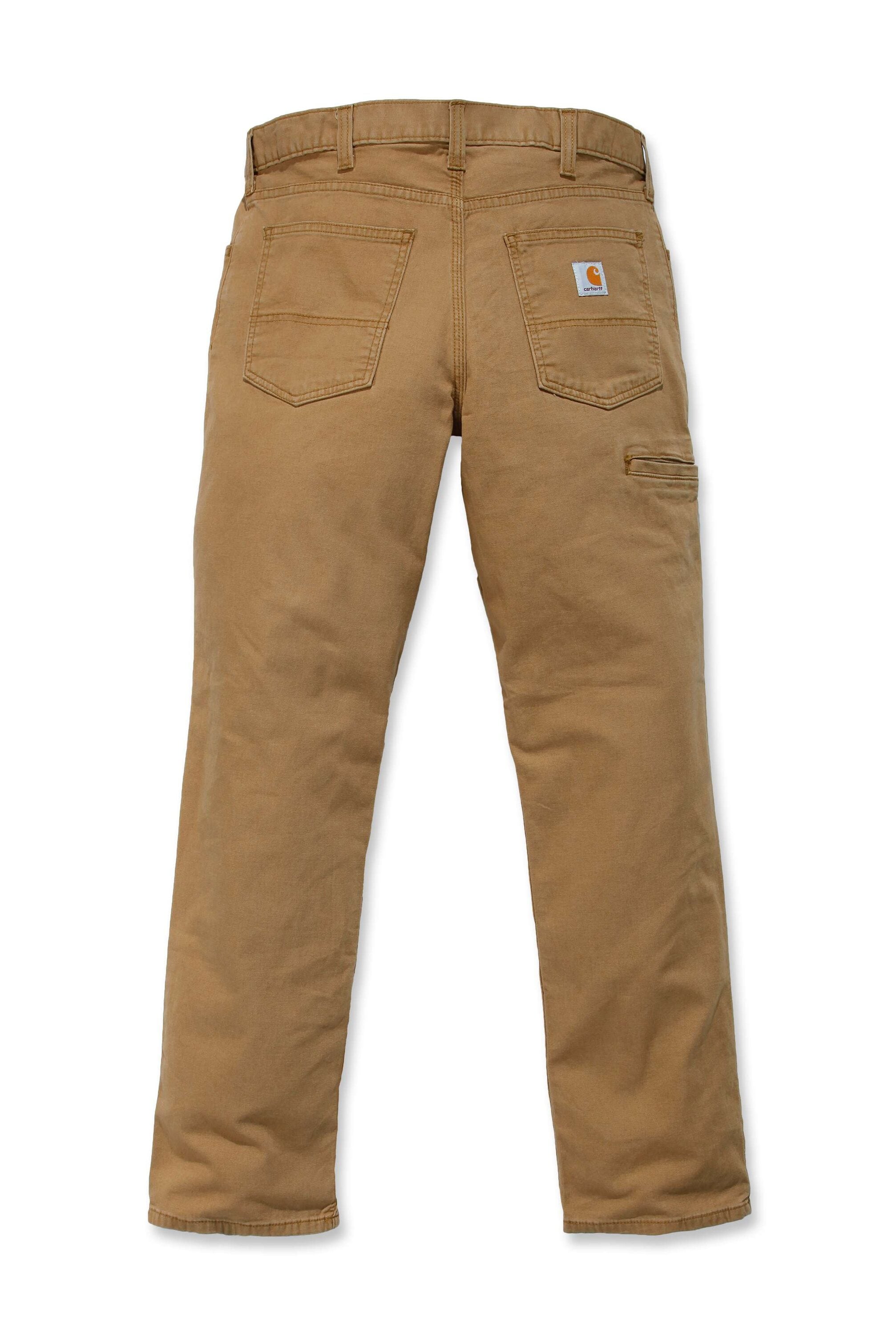 Pantalón Carhartt para Hombre de Ajuste Relajado en Lona de Hickory 36 x 32